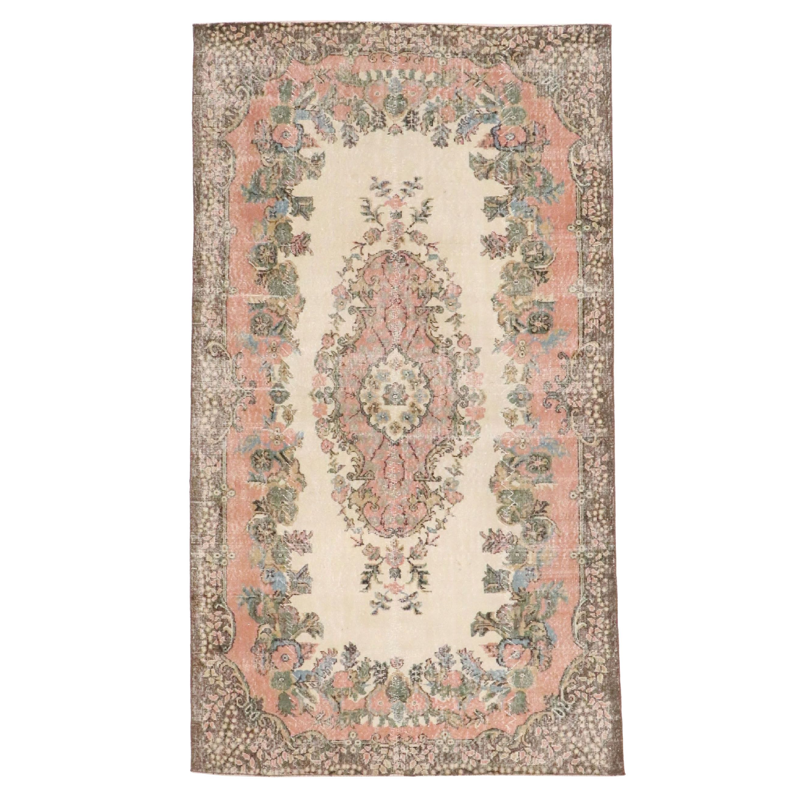 5'7 x 9'10 Hand-Knotted Turkish Antalya Area Rug