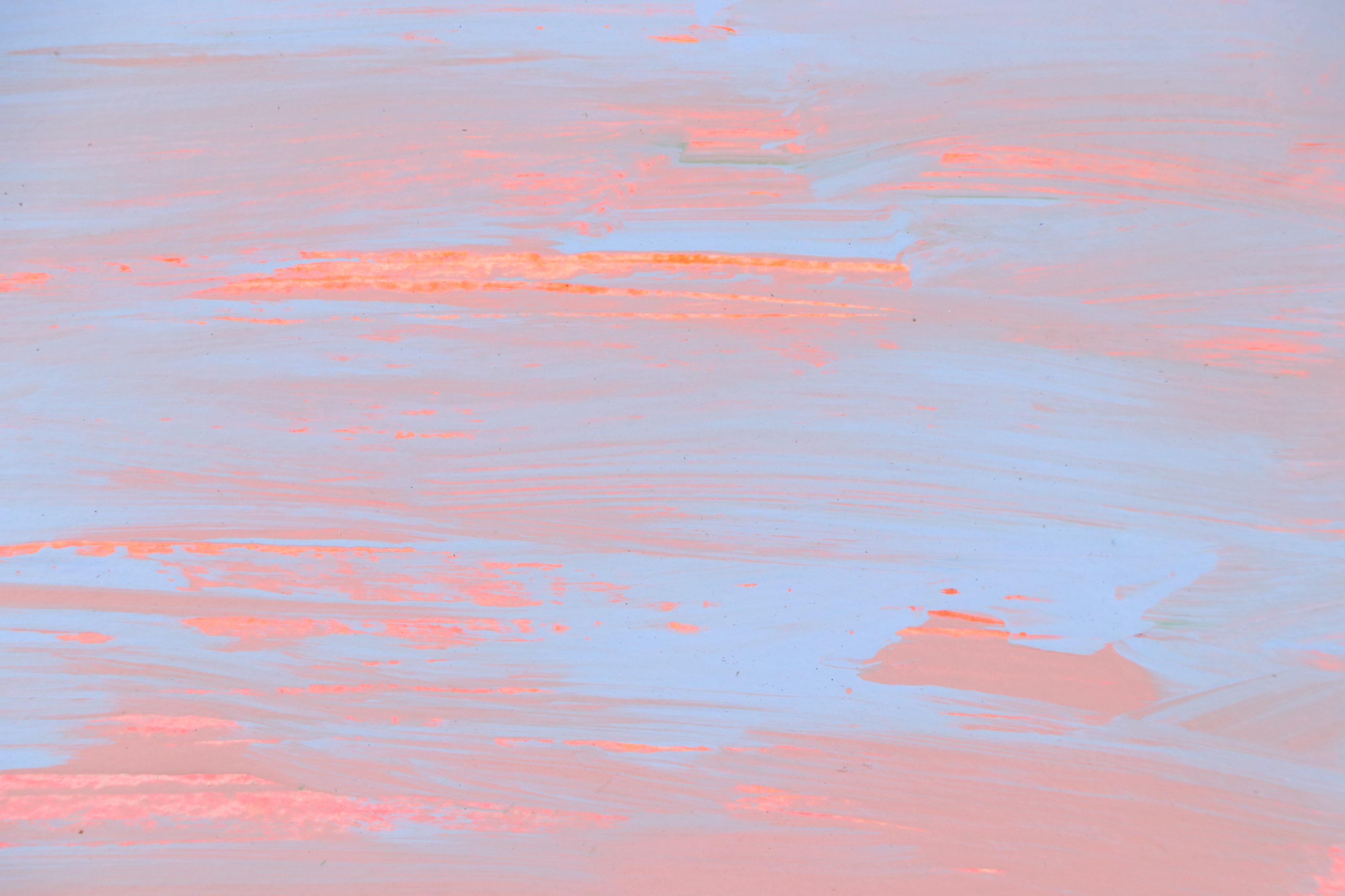 Harry Hilson Acrylic Painting of Abstracted Landscape, Late 20th Century