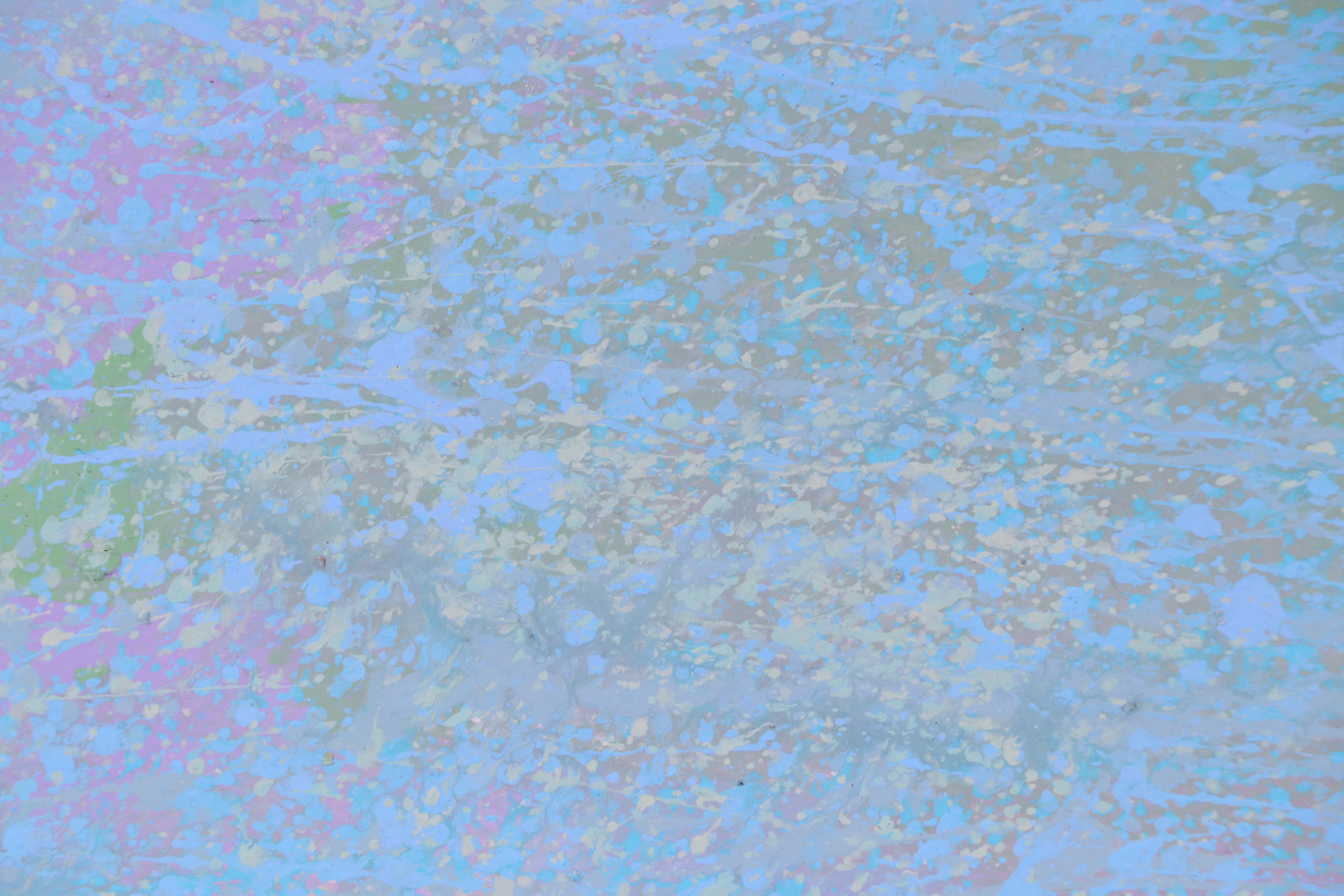 Harry Hilson Abstract Seascape Acrylic Painting "Gulf Stream," Late 20th Century