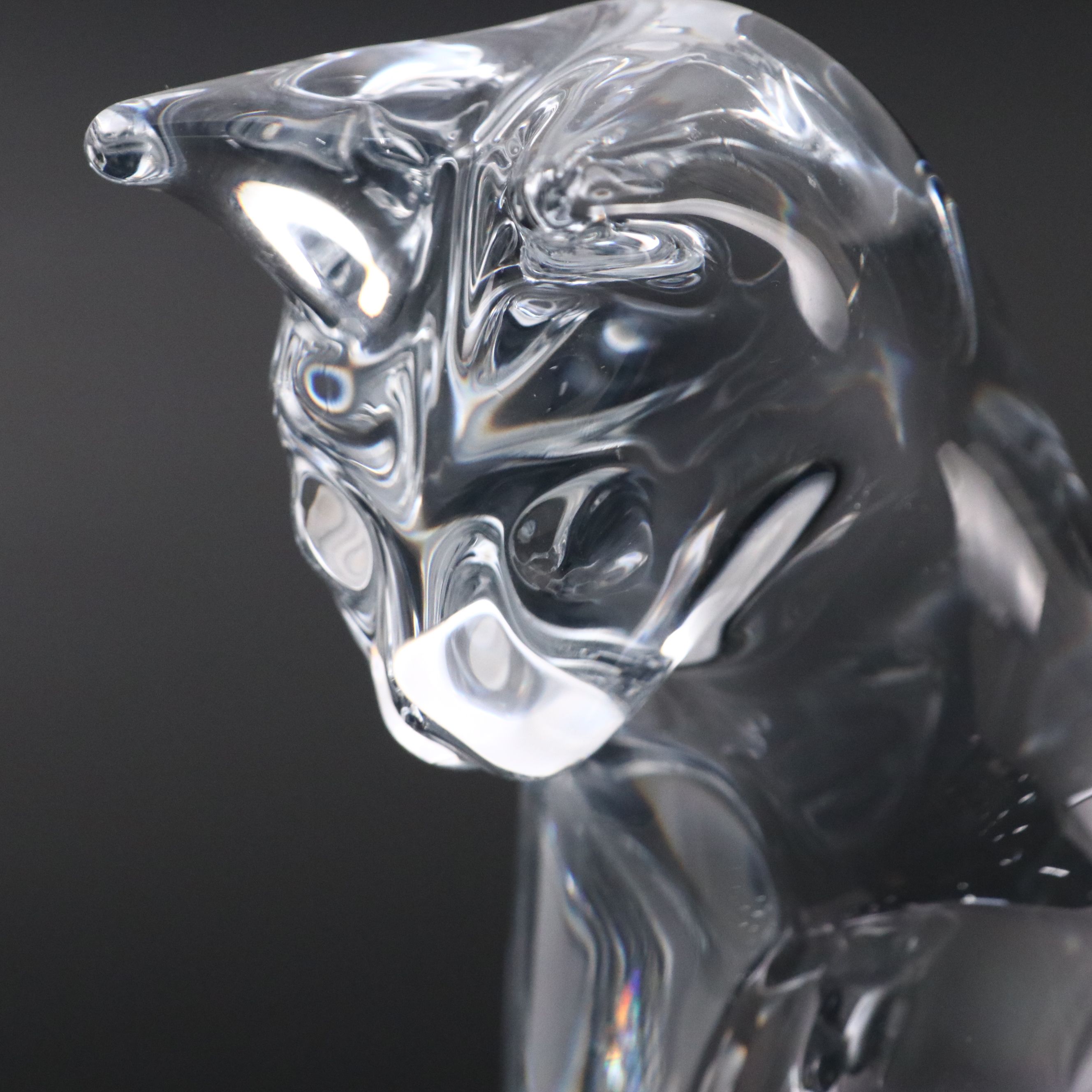 Daum Crystal Sitting Cat