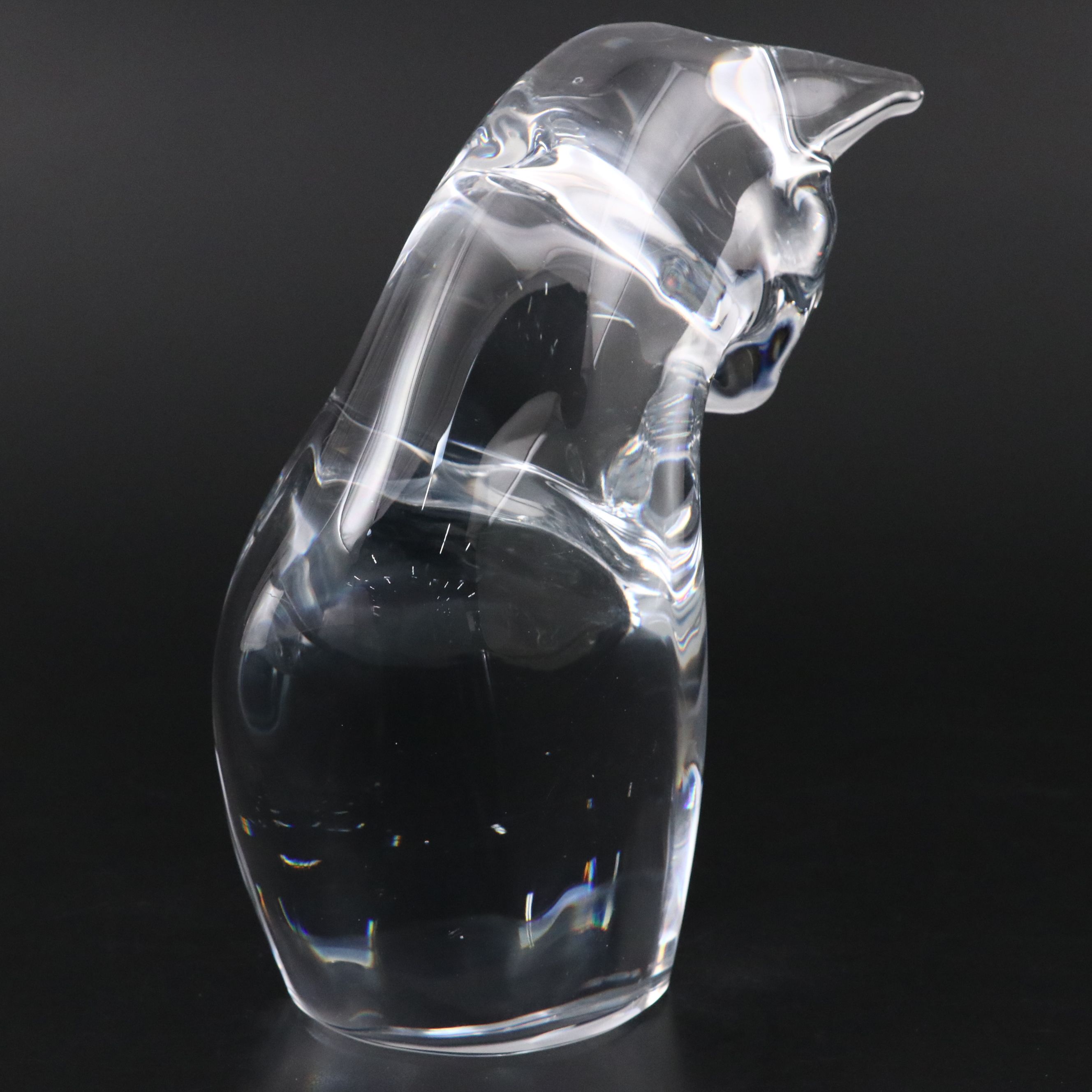 Daum Crystal Sitting Cat