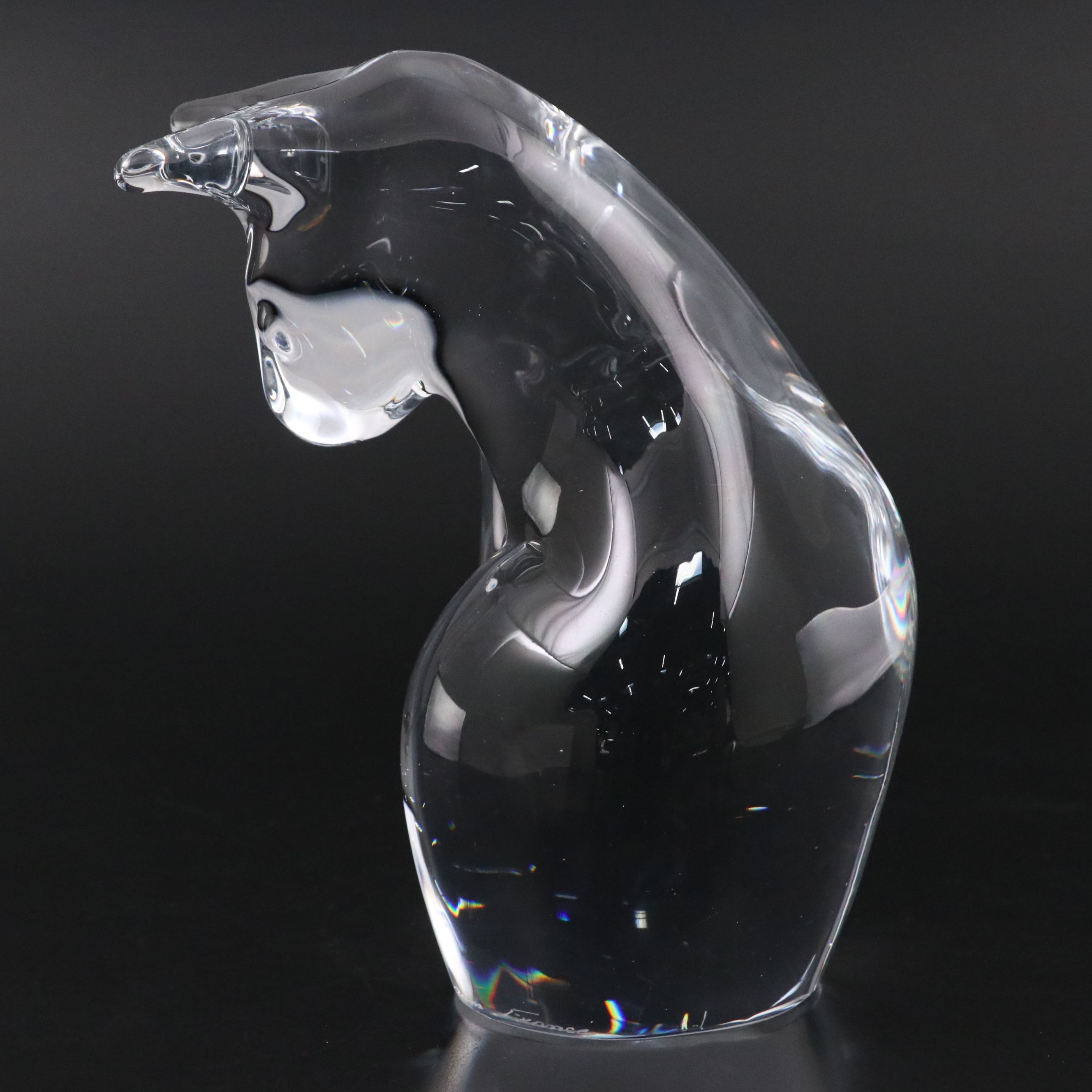 Daum Crystal Sitting Cat