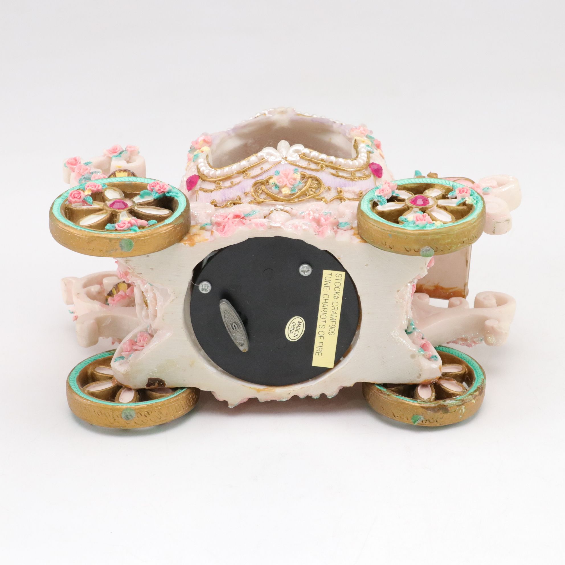 Musical Princess Carriage with Animated "Angel and Gazebo Fountain" & Carousels