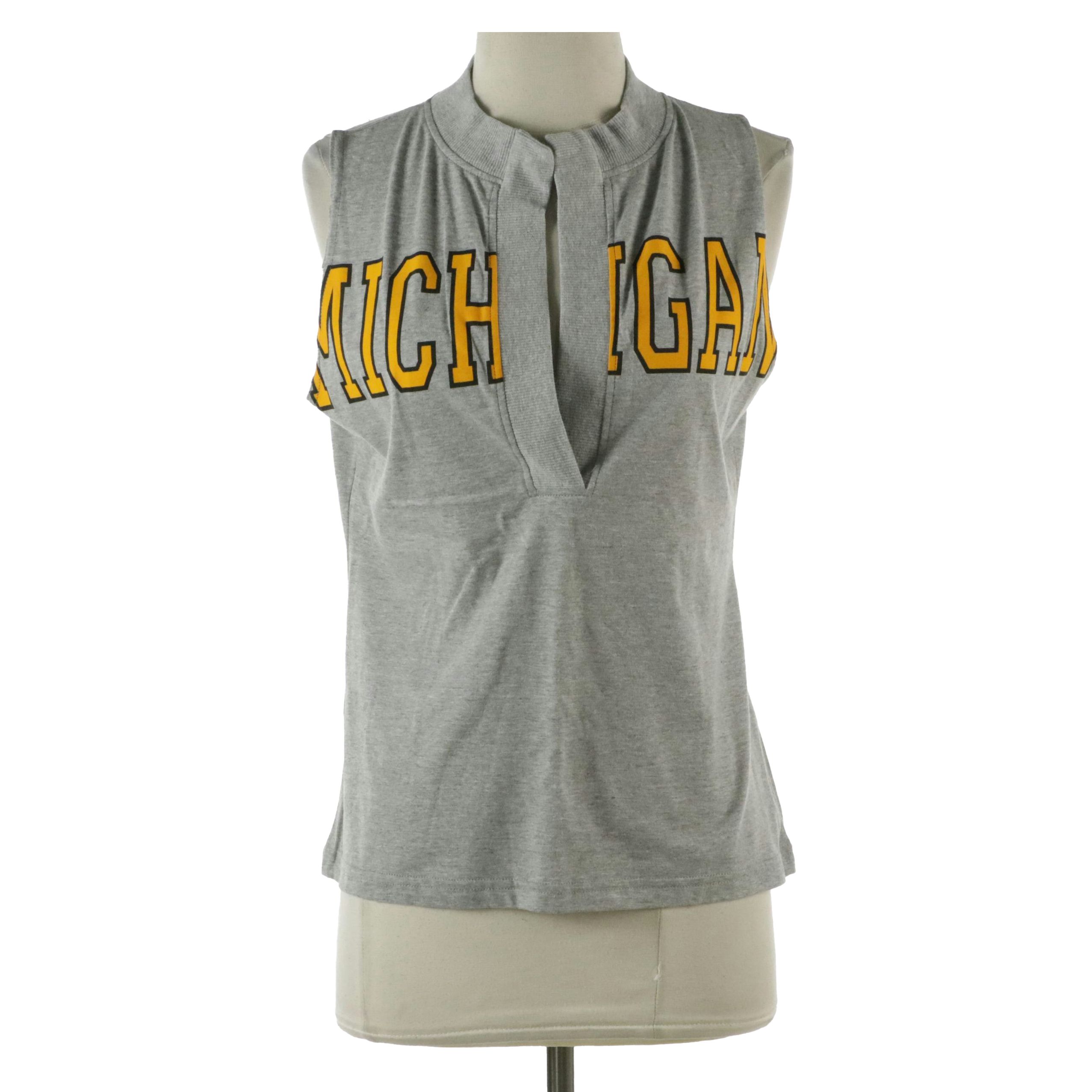 Dolce & Gabbana University of Michigan Sleeveless Top with Tags