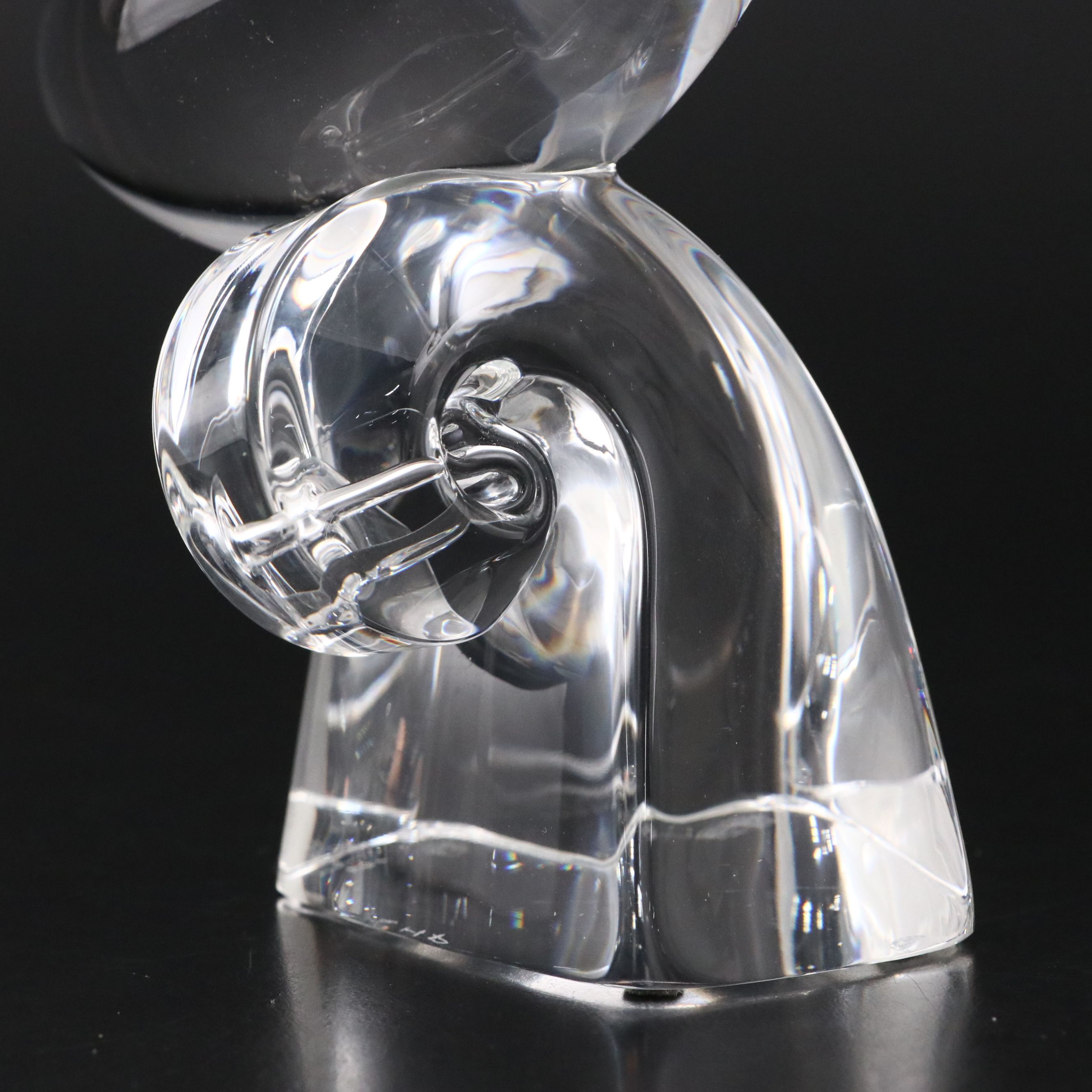 Steuben Art Glass Flying Goose Sculpture