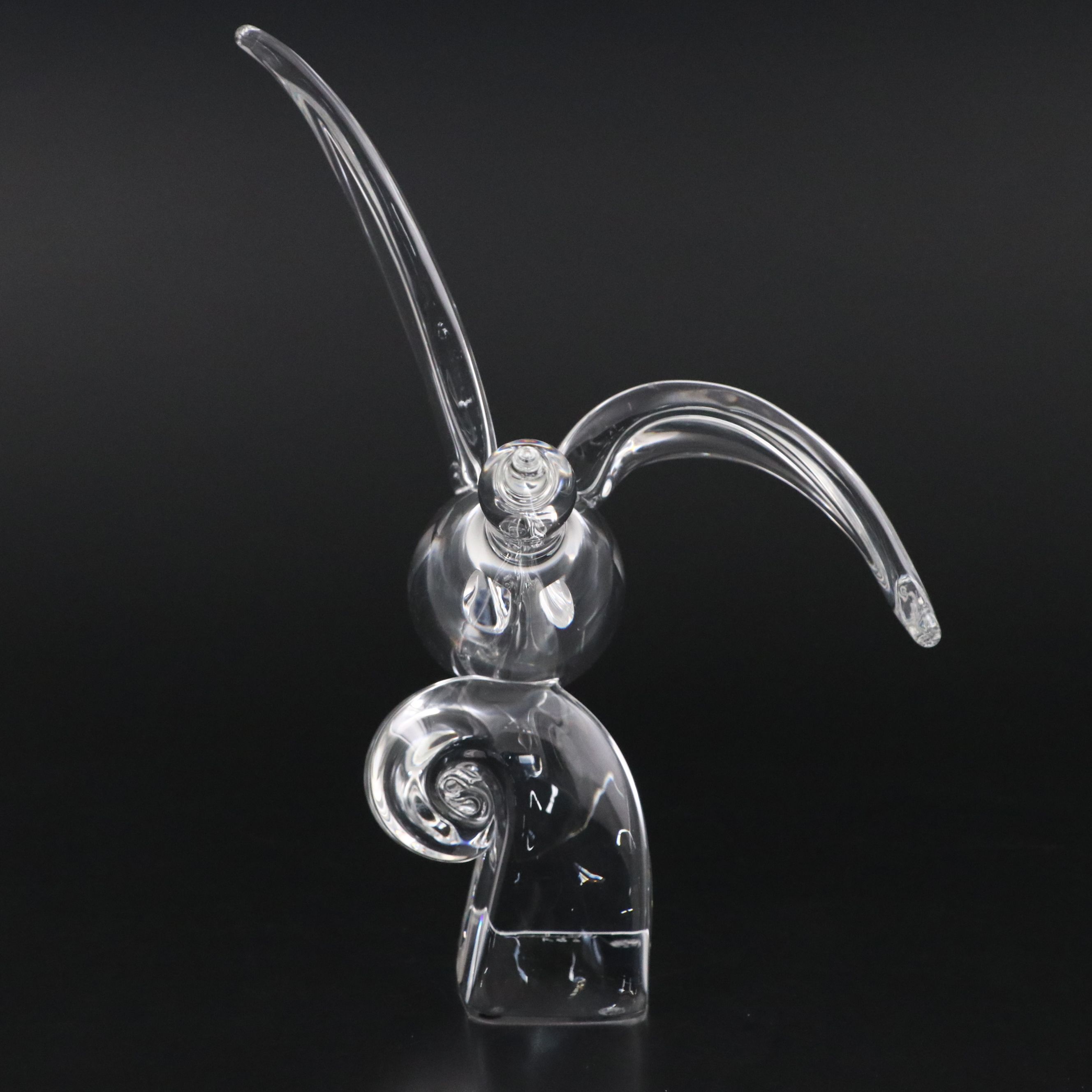 Steuben Art Glass Flying Goose Sculpture