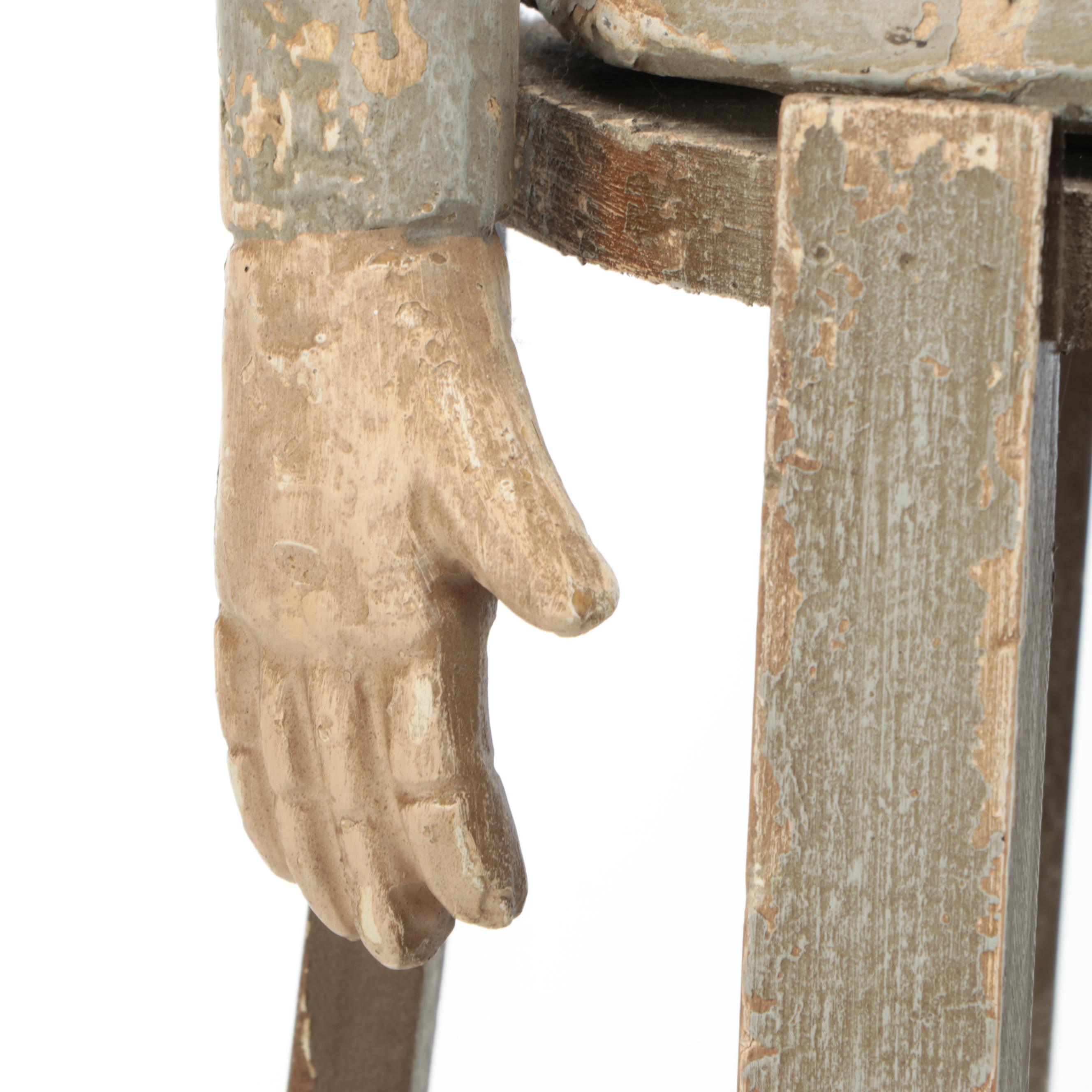 Wood Santos Cage Doll