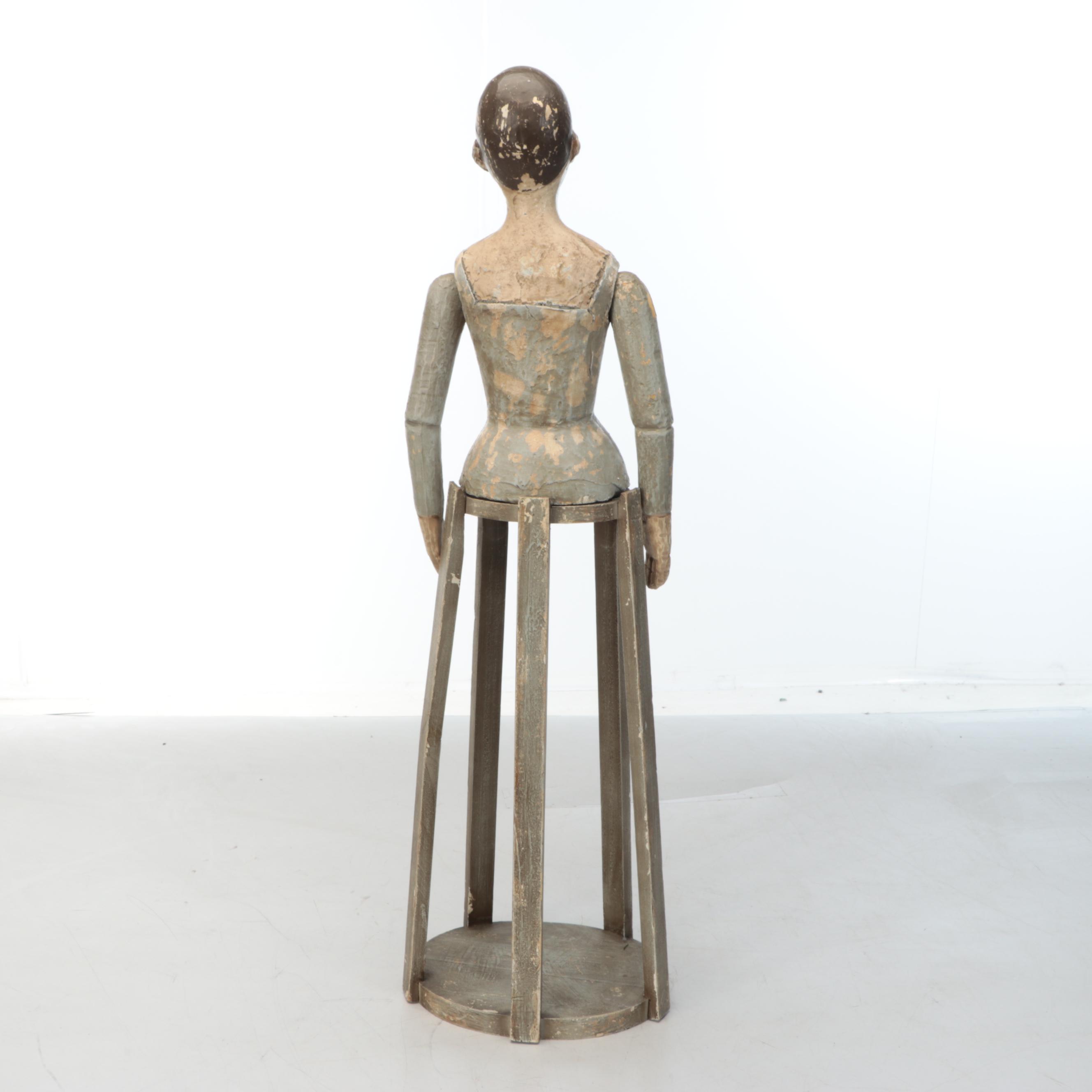 Wood Santos Cage Doll