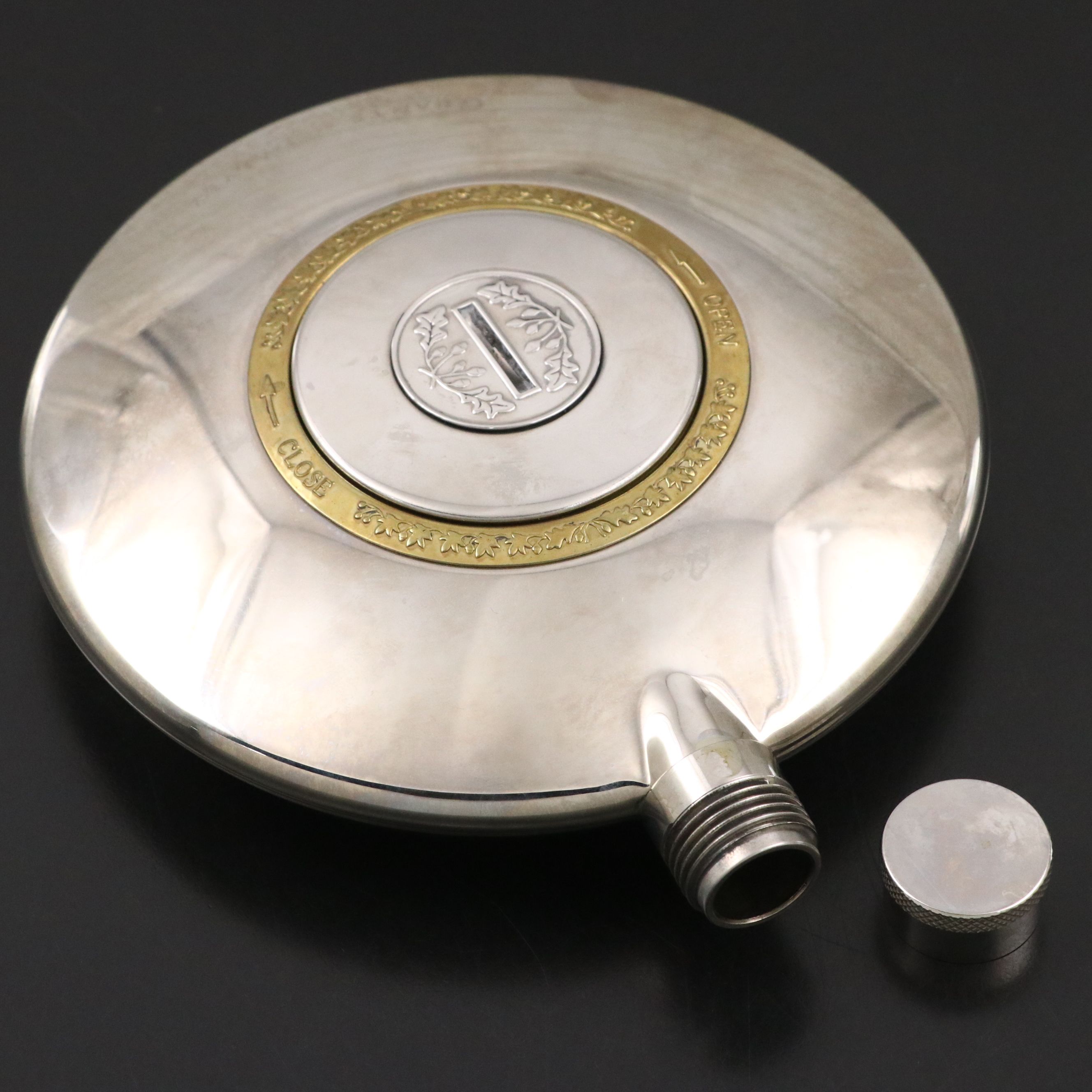 Grants of Dalvey Scottish Pocket Flask with Telescopic Metal Shot Glass