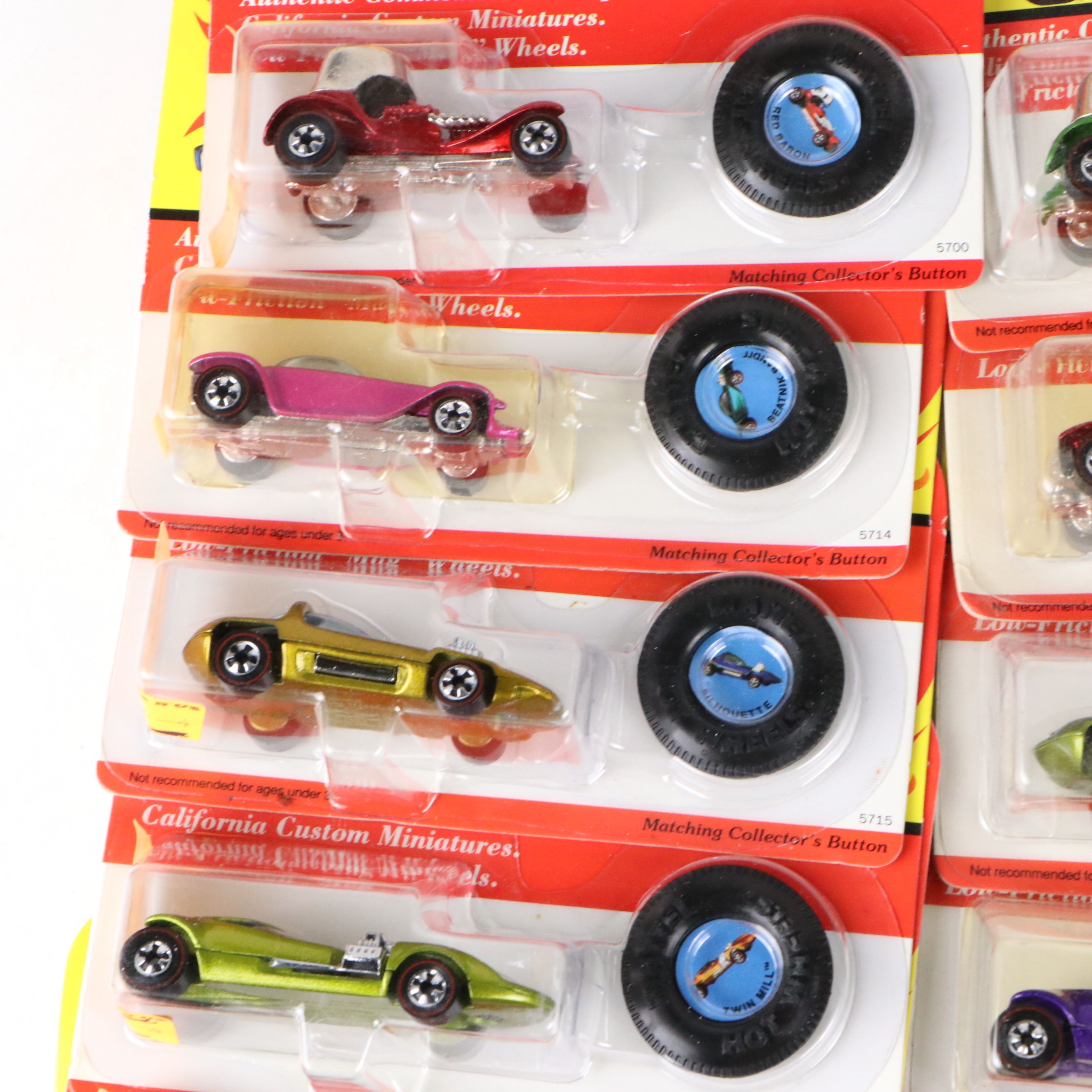 Mattel Hot Wheels 25th Anniversary Edition Diecast Cars with Original Packaging