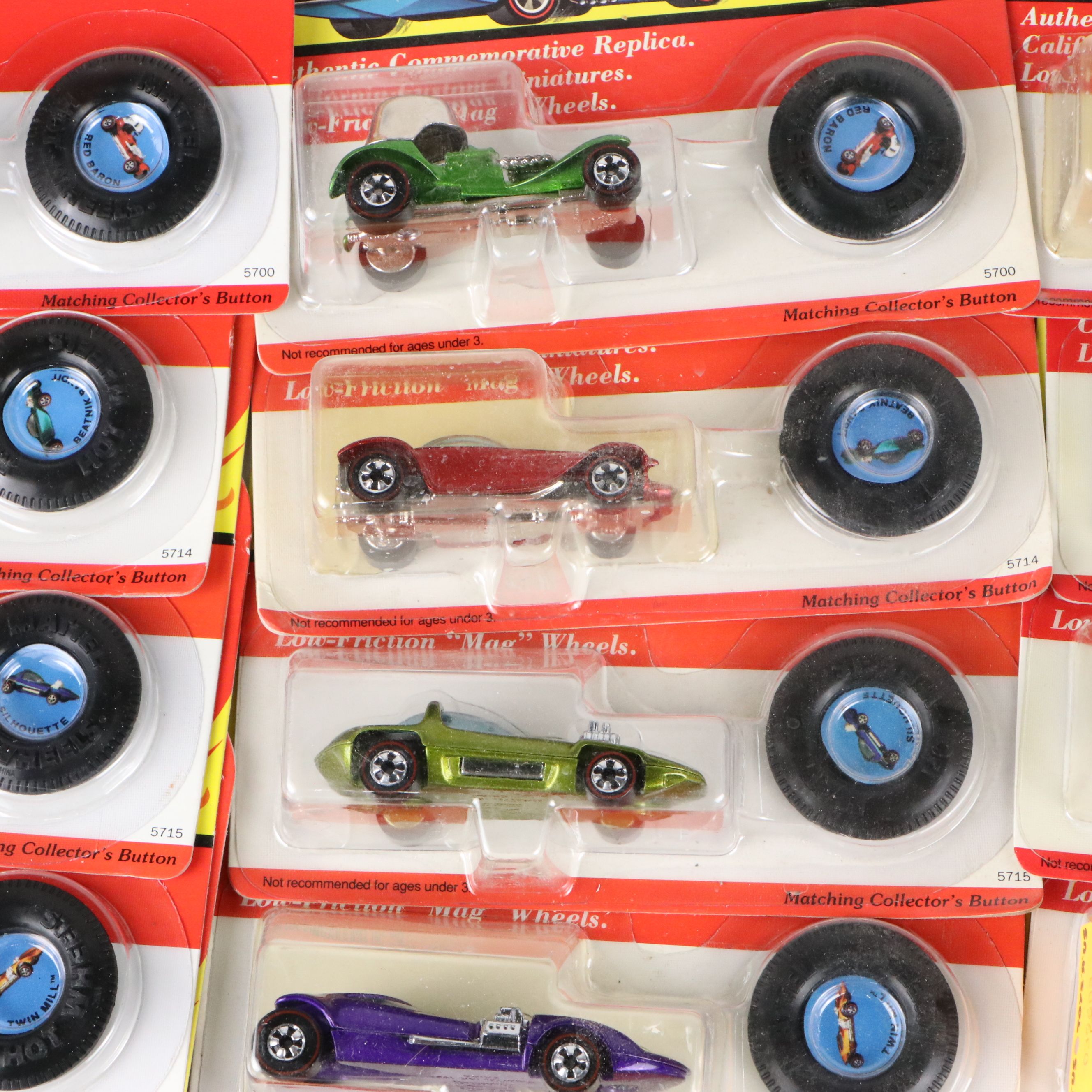 Mattel Hot Wheels 25th Anniversary Edition Diecast Cars with Original Packaging