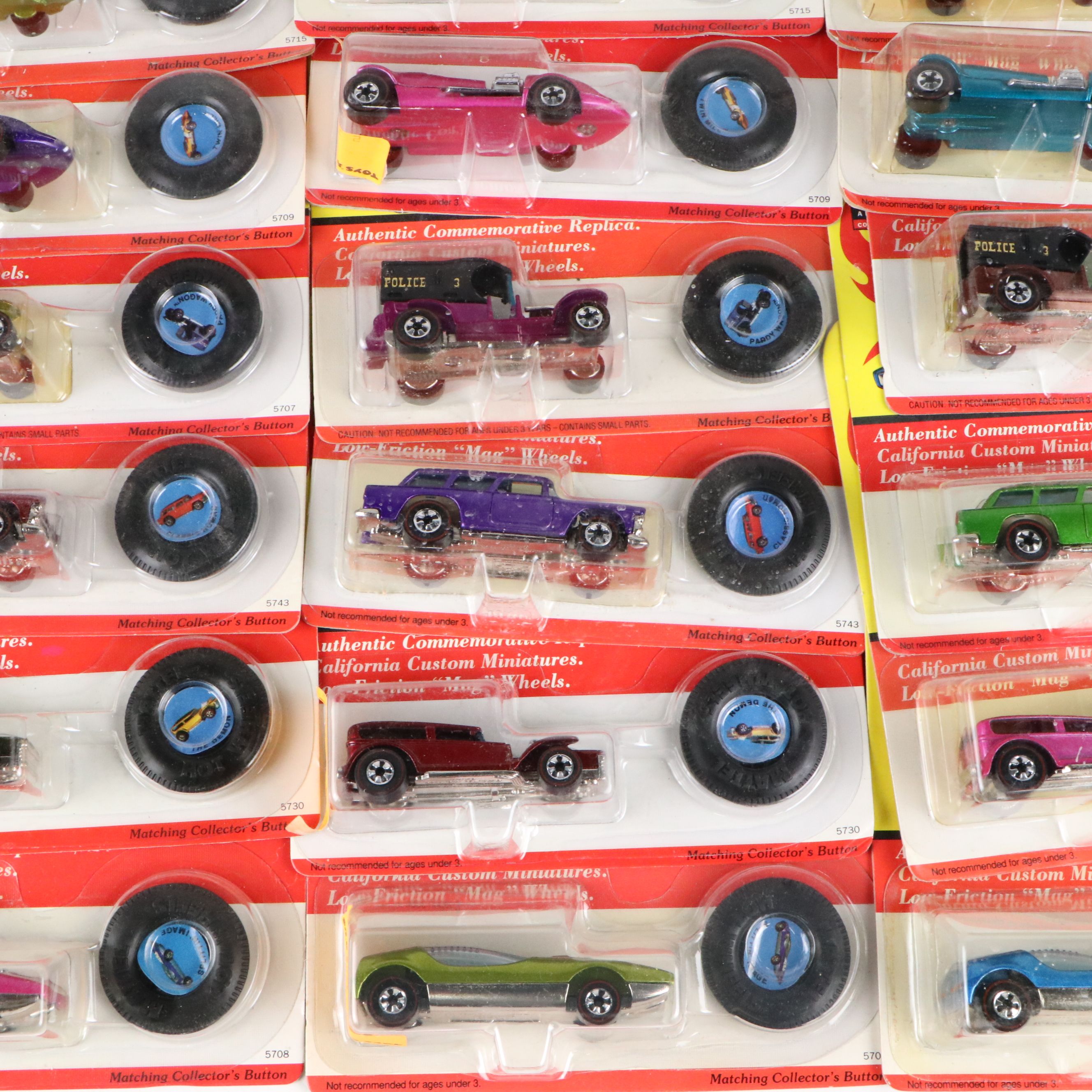 Mattel Hot Wheels 25th Anniversary Edition Diecast Cars with Original Packaging