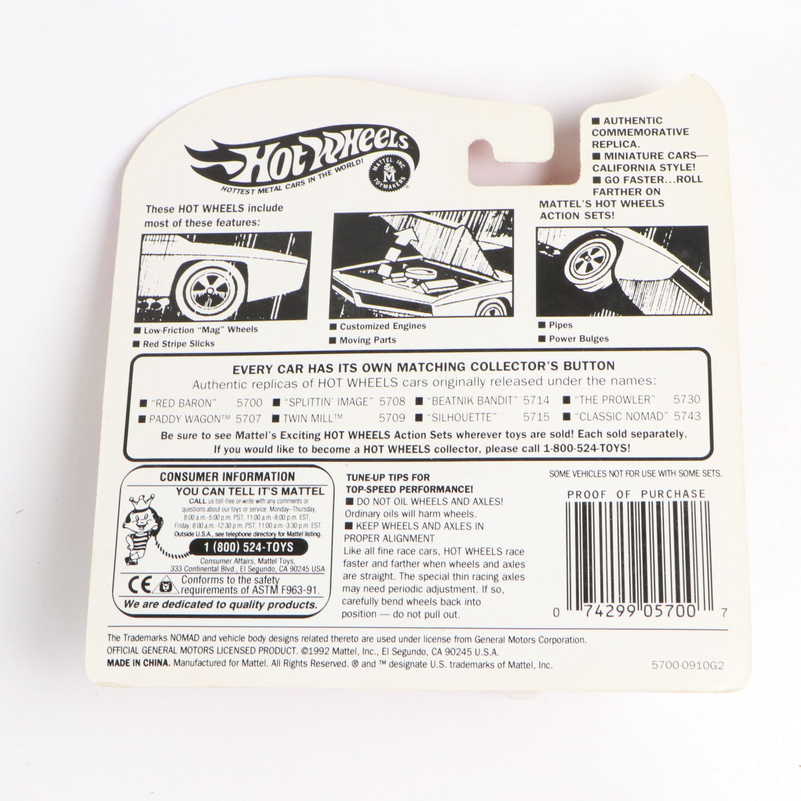 Mattel Hot Wheels 25th Anniversary Edition Diecast Cars with Original Packaging