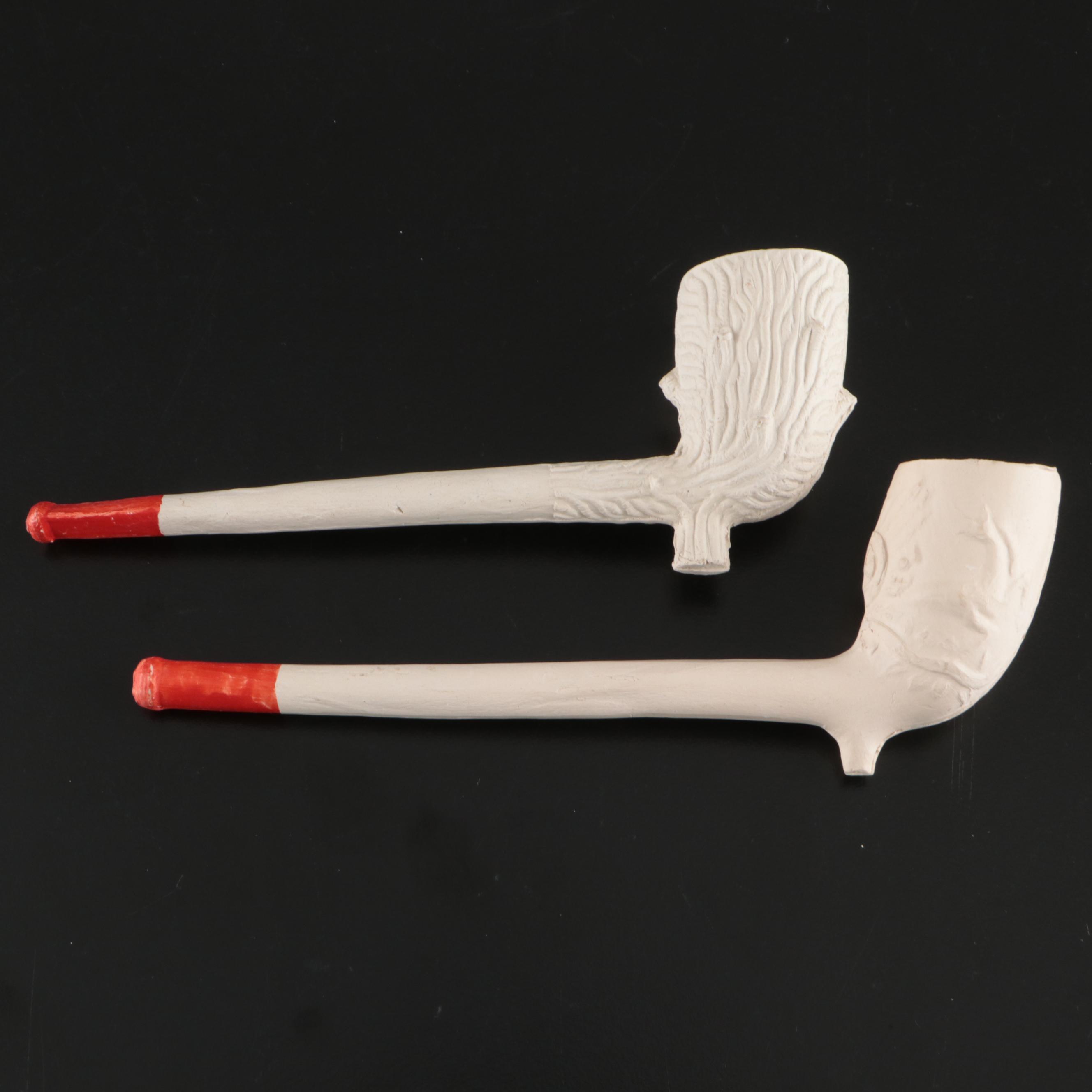 George V Coronation, Dutch Goedewaagen Relief Ring and More Clay Tobacco Pipes