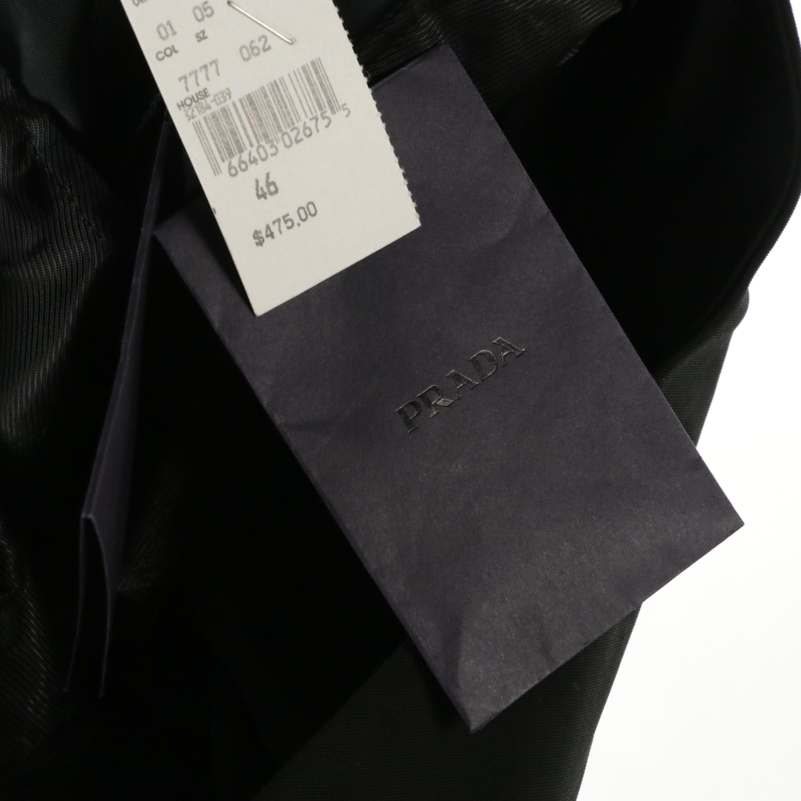 Prada Techno Stretch Pant in Polyester Blend with Tags