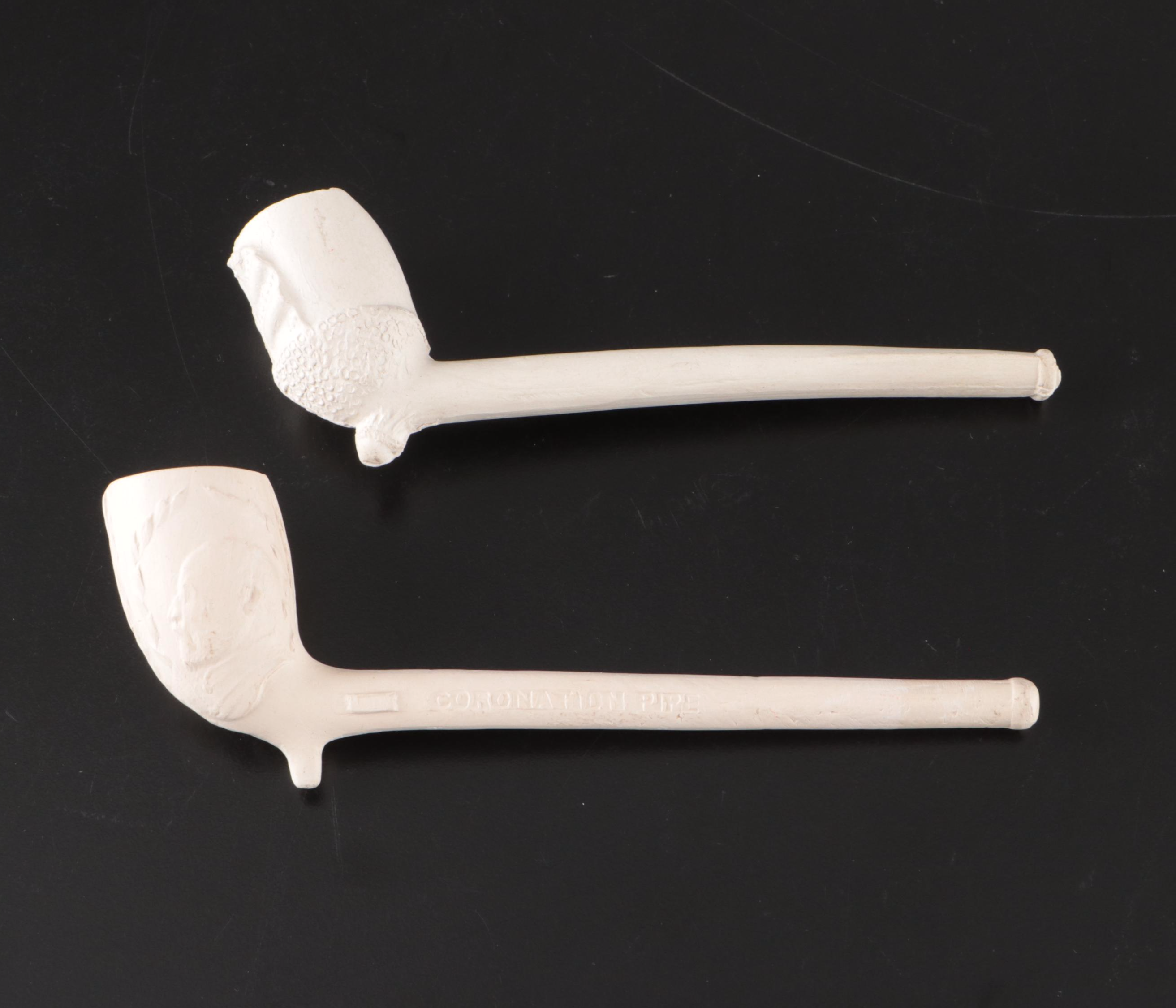 George V Coronation, Dutch Goedewaagen Relief Ring and More Clay Tobacco Pipes