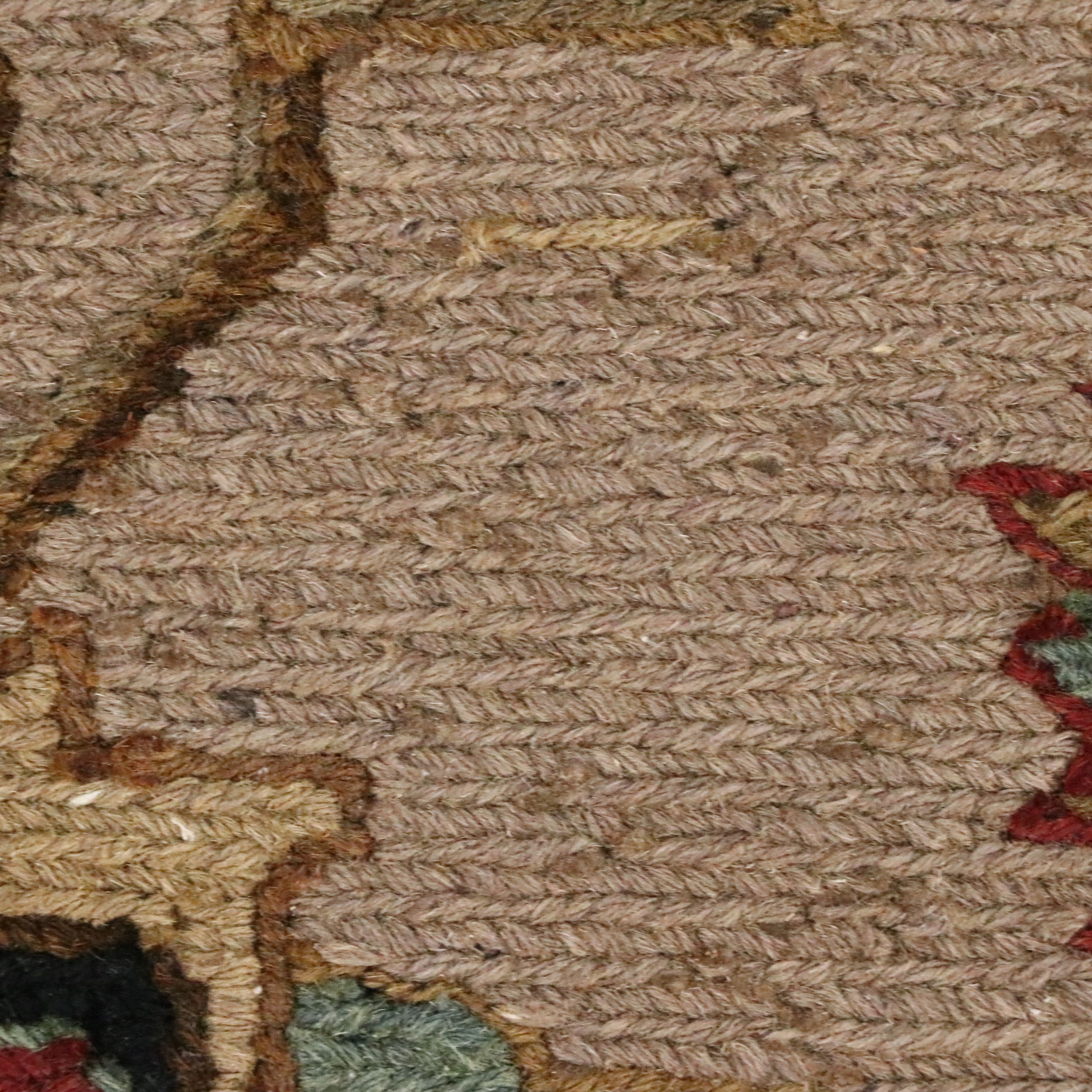 6'3 Round Handwoven Indian Soumak Area Rug