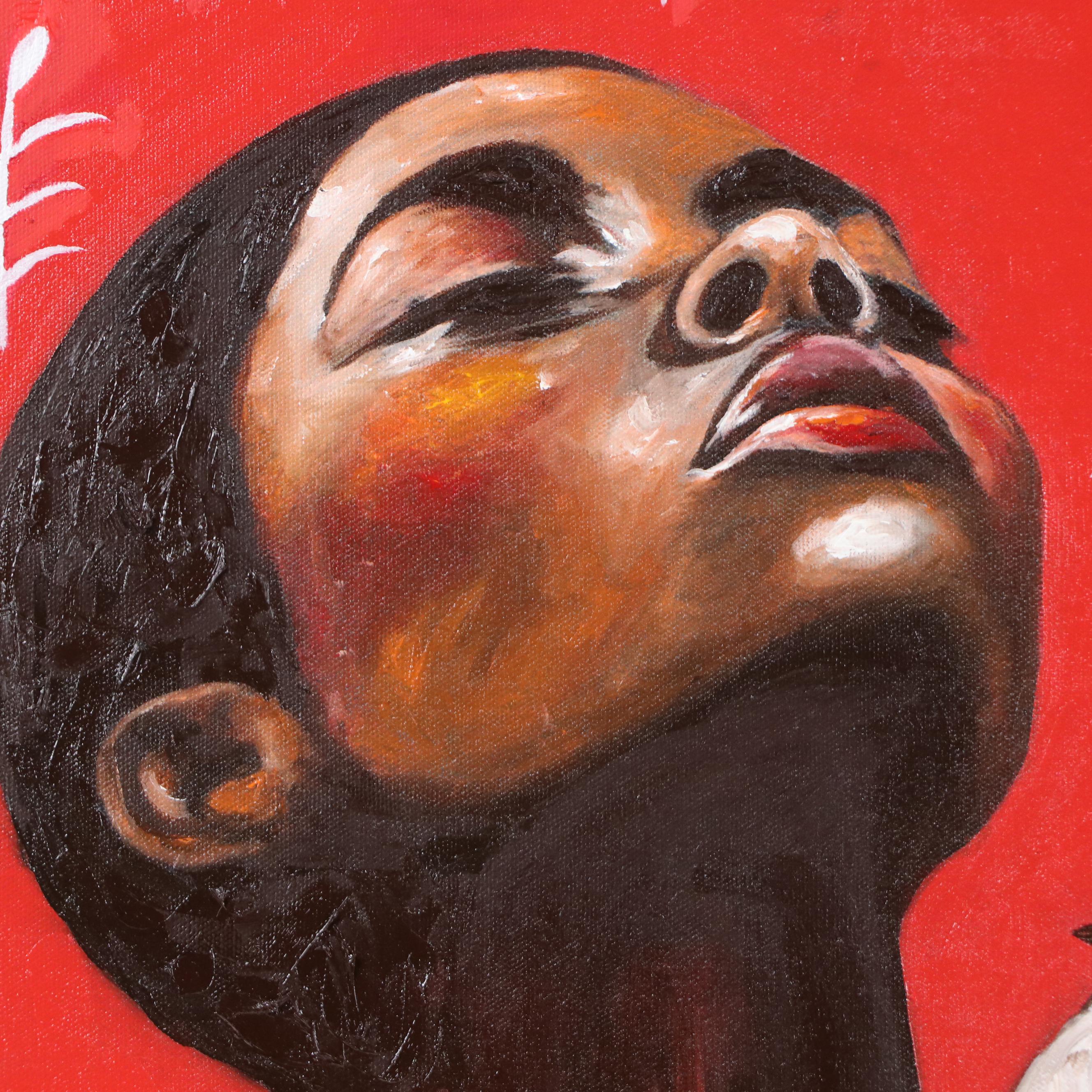 Oluwakemi Omowaire Oil Portrait Painting "Untitled", 21st Century