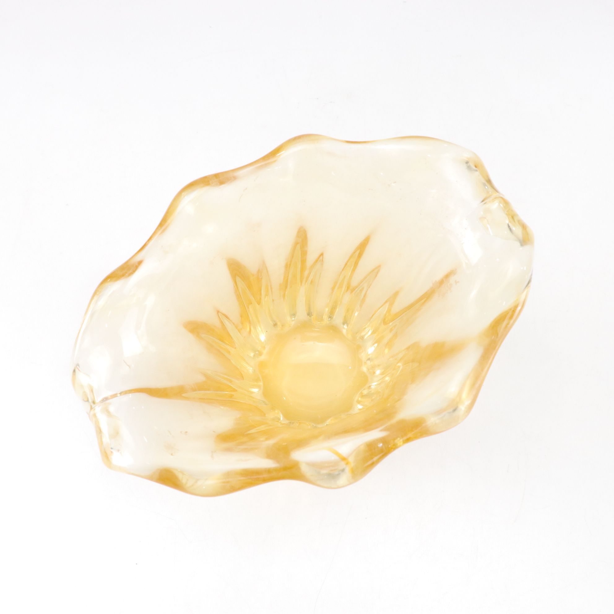 Pair of Blown Amber Glass Vases