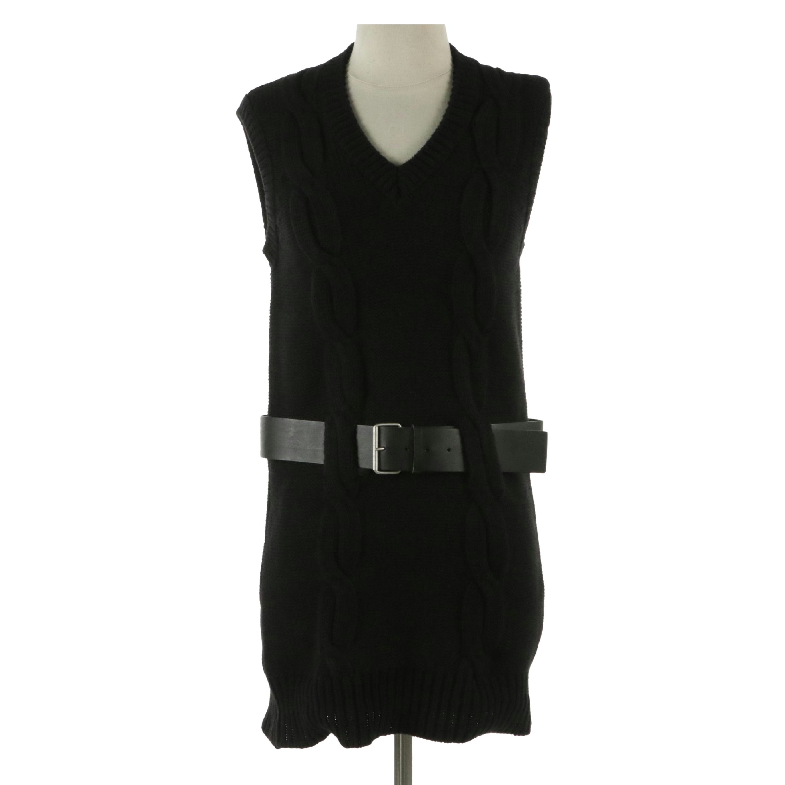 Celine Belted Sweater Mini Dress in Cashmere/Wool Blend with Tags