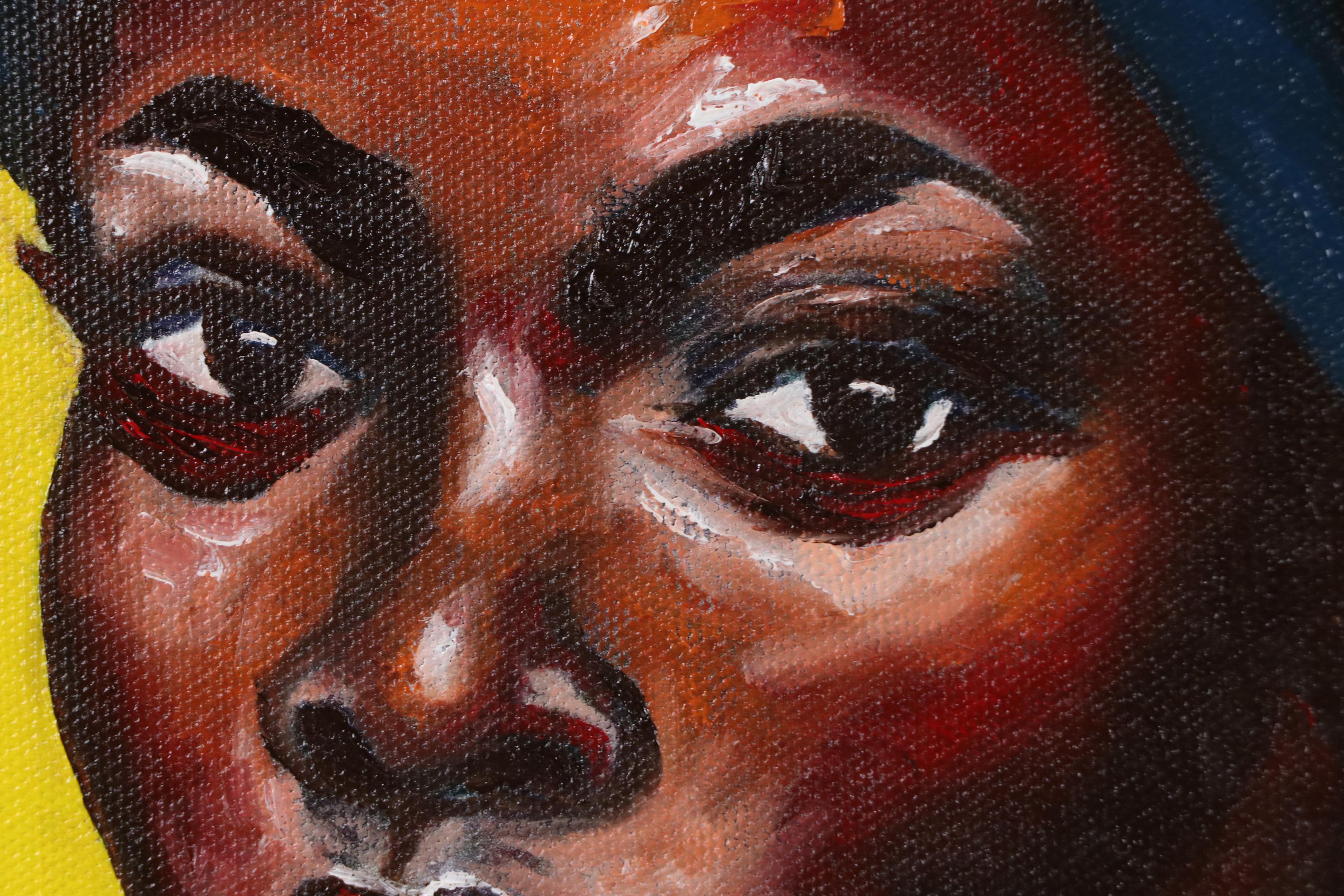 Oluwakemi Omowaire Oil Portrait Painting "Faith. Is Not Lost.", 21st Century