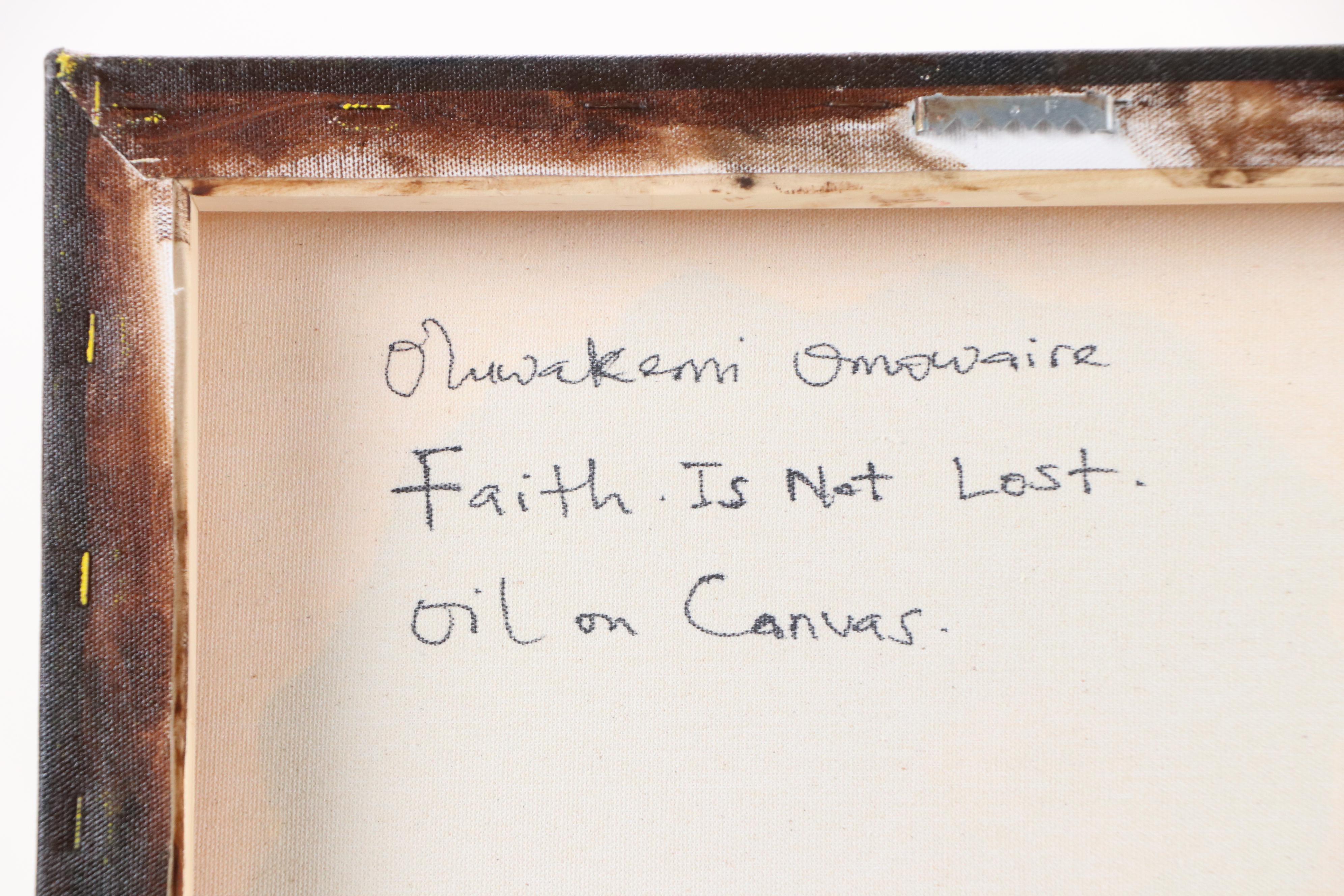 Oluwakemi Omowaire Oil Portrait Painting "Faith. Is Not Lost.", 21st Century