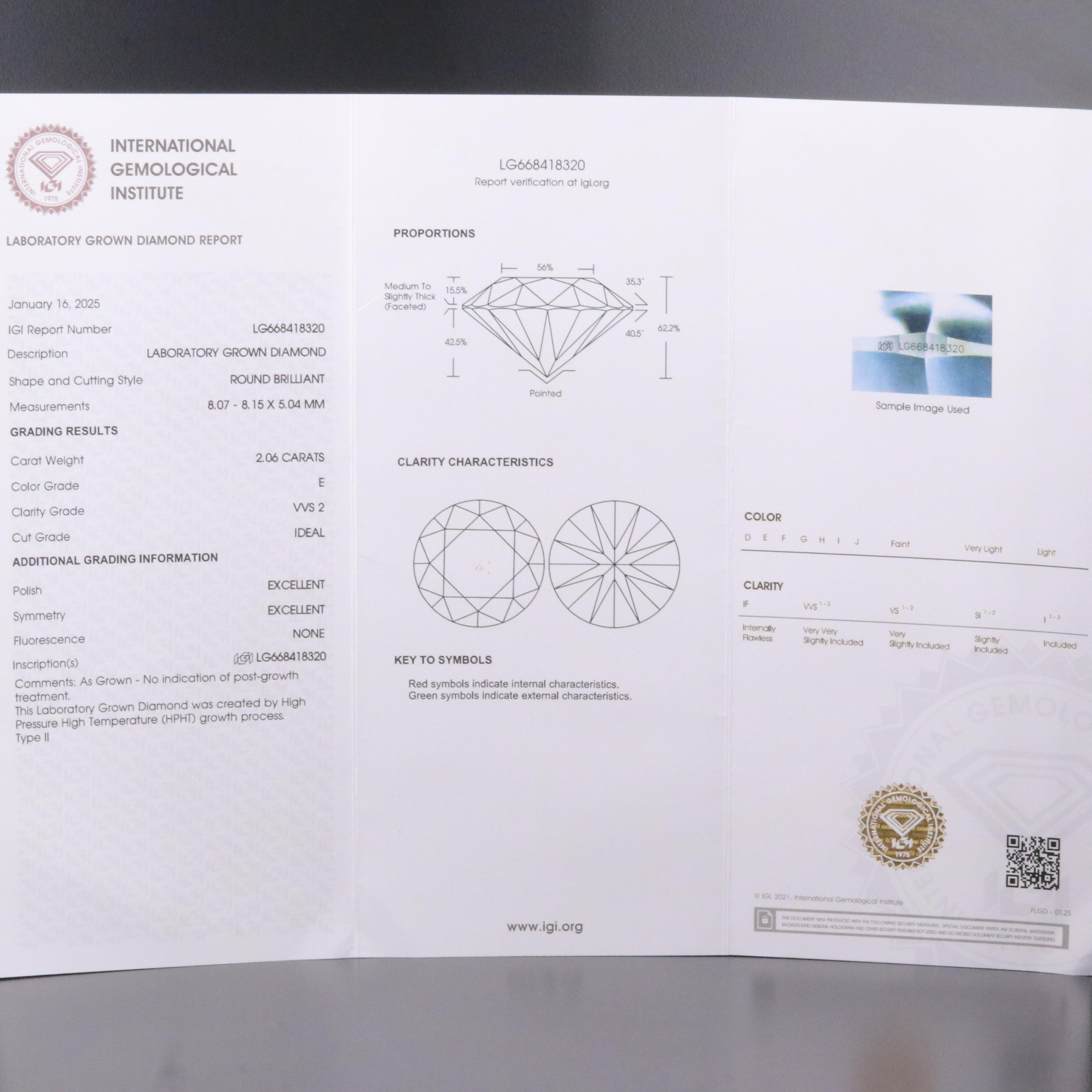 Platinum 4.11 CTW Lab Grown Diamond Stud Earrings with IGI Reports