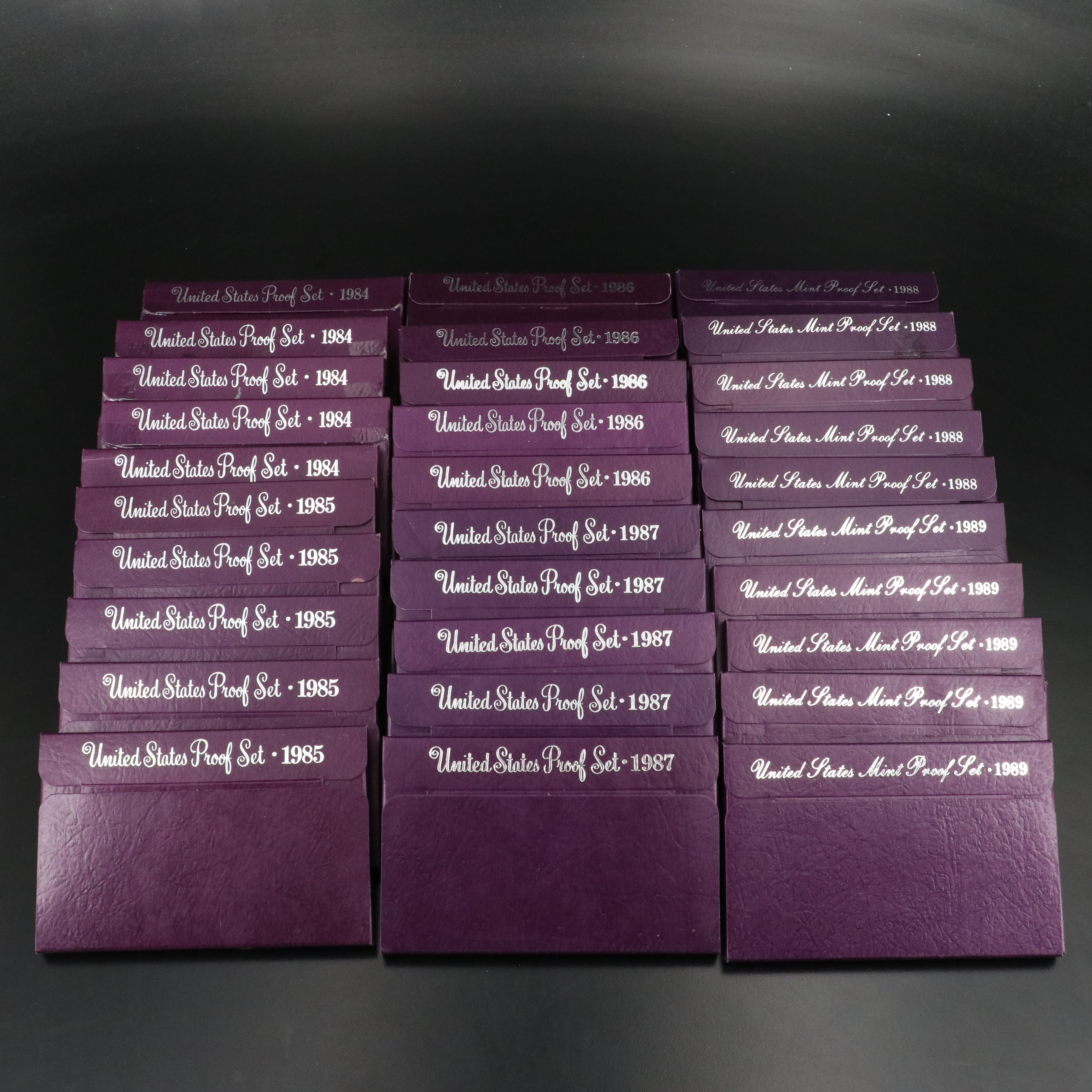 Thirty United States Modern Proof Sets