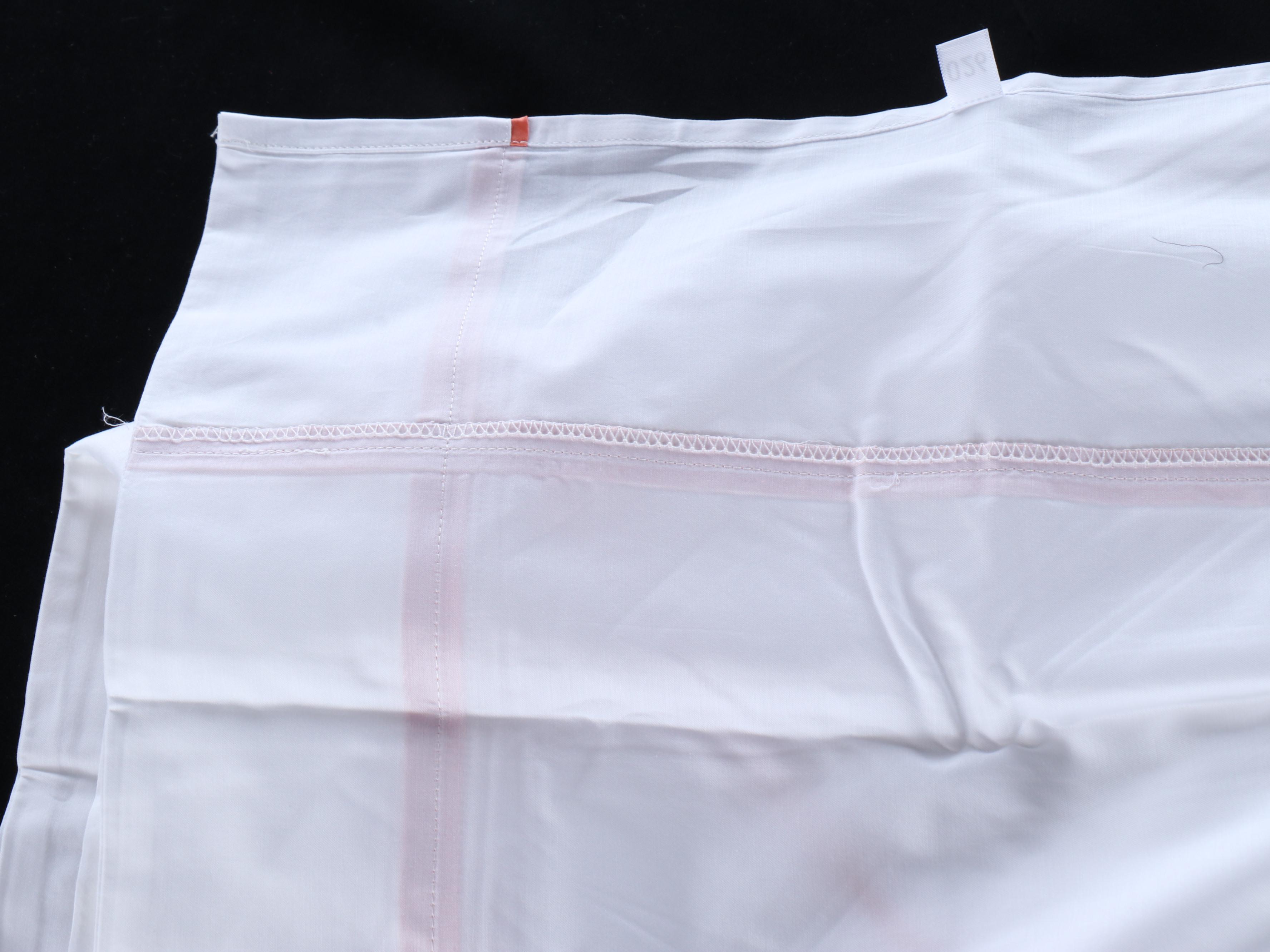 Spartina Cotton Throw Pillows with Coral Stripe Bedsheets