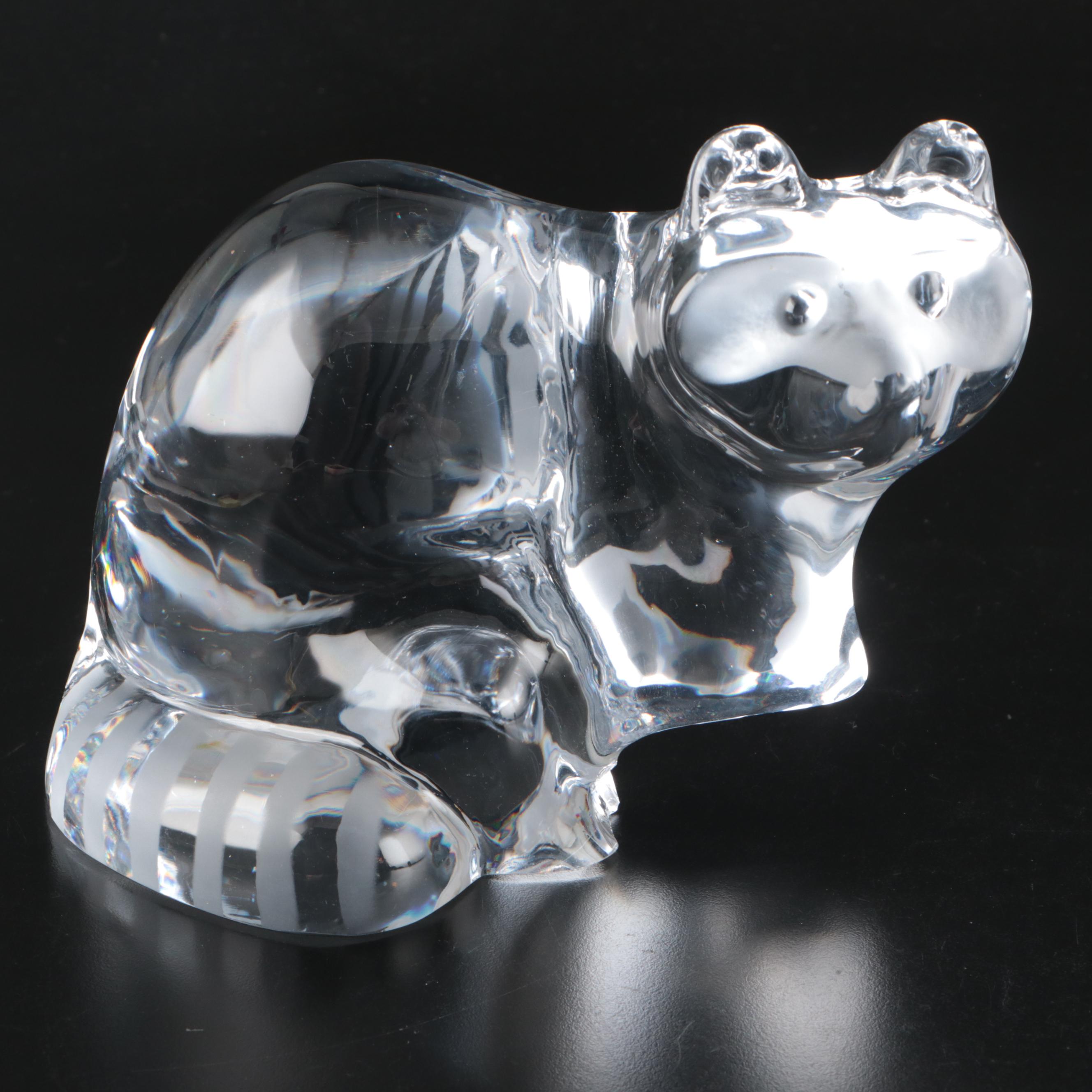 Daum France Crystal Raccoon