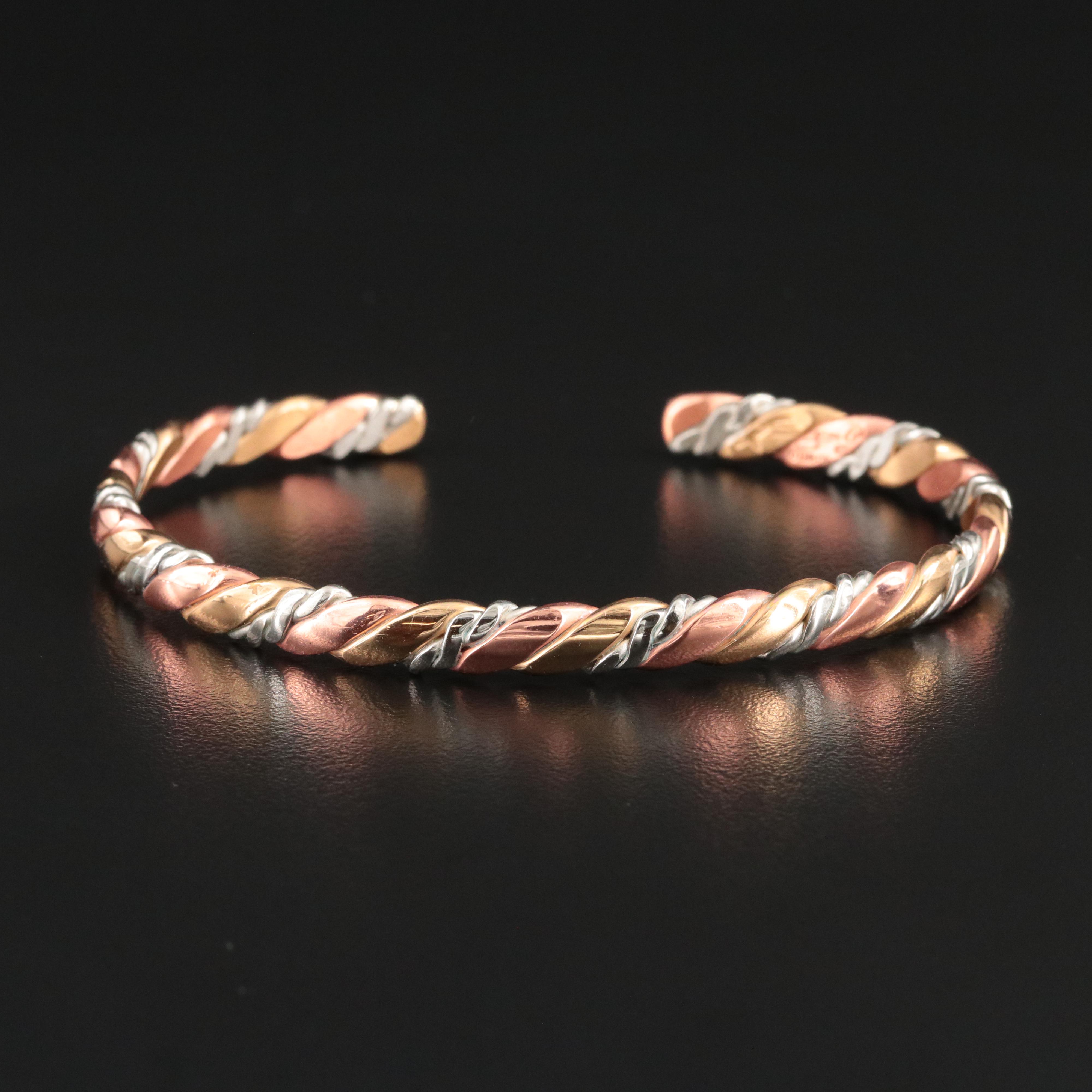 Sergio Lub Tri-Color Braided Cuff