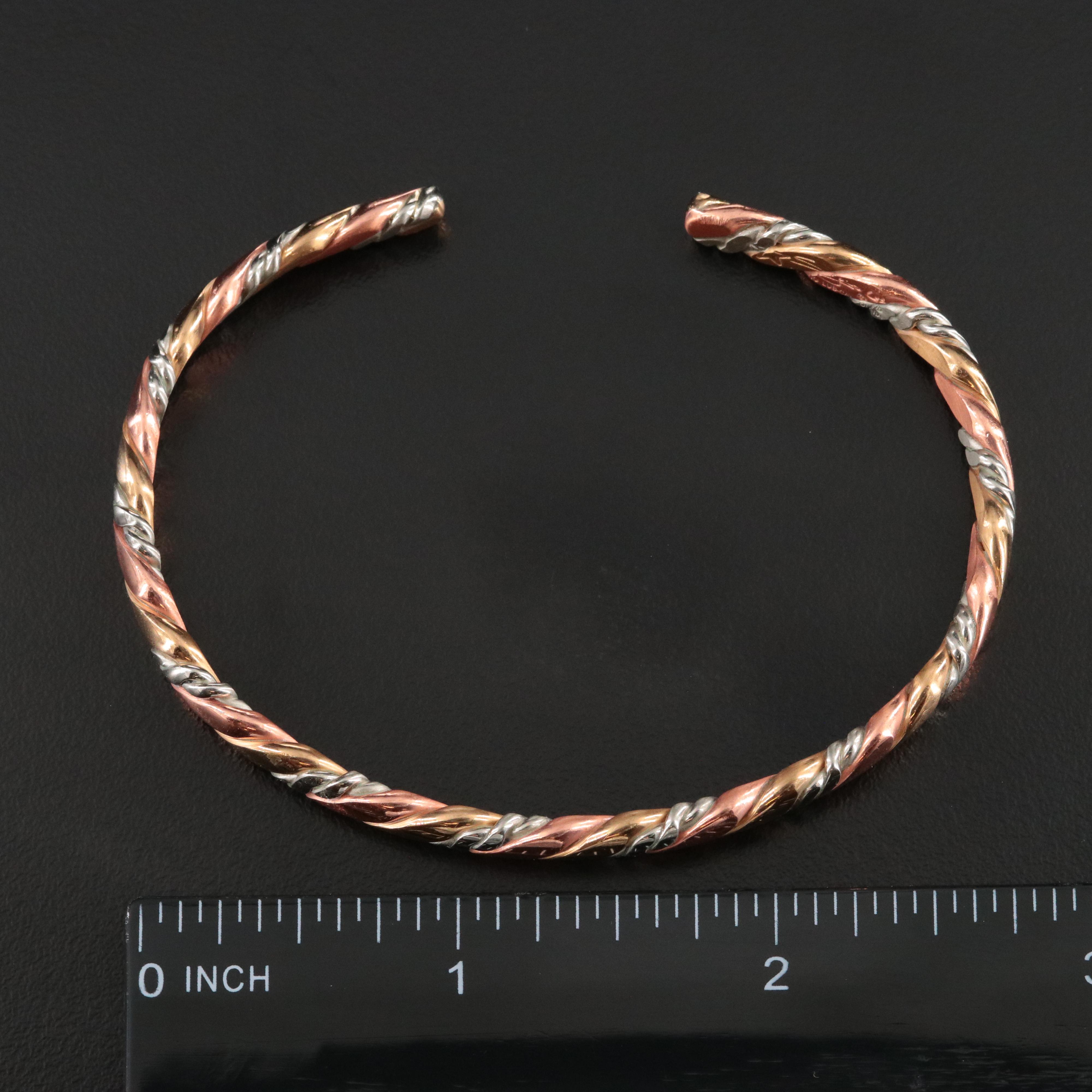 Sergio Lub Tri-Color Braided Cuff