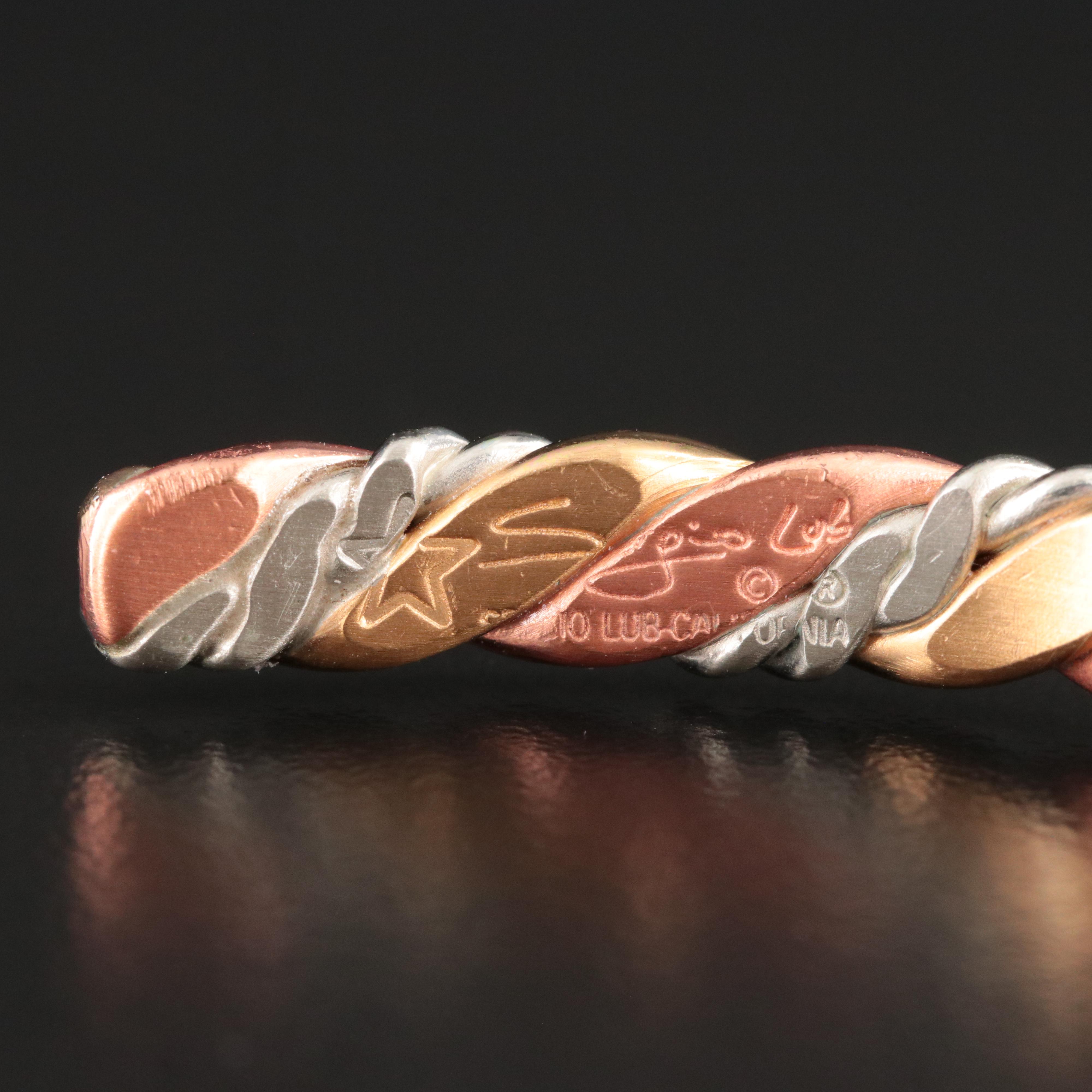 Sergio Lub Tri-Color Braided Cuff