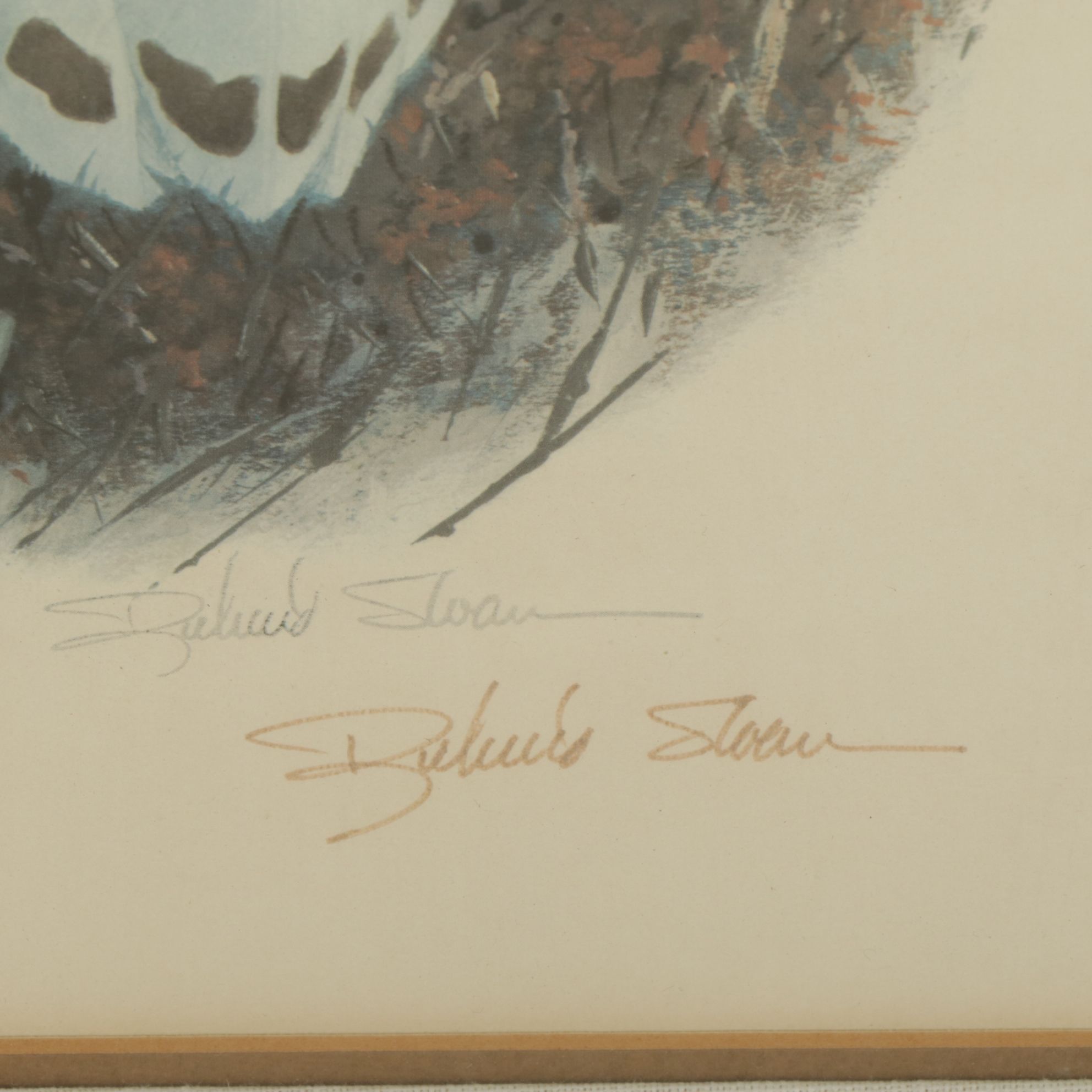 Richard Sloan "Snowy Owl" Offset Lithograph, Late 20th to Early 21st Century