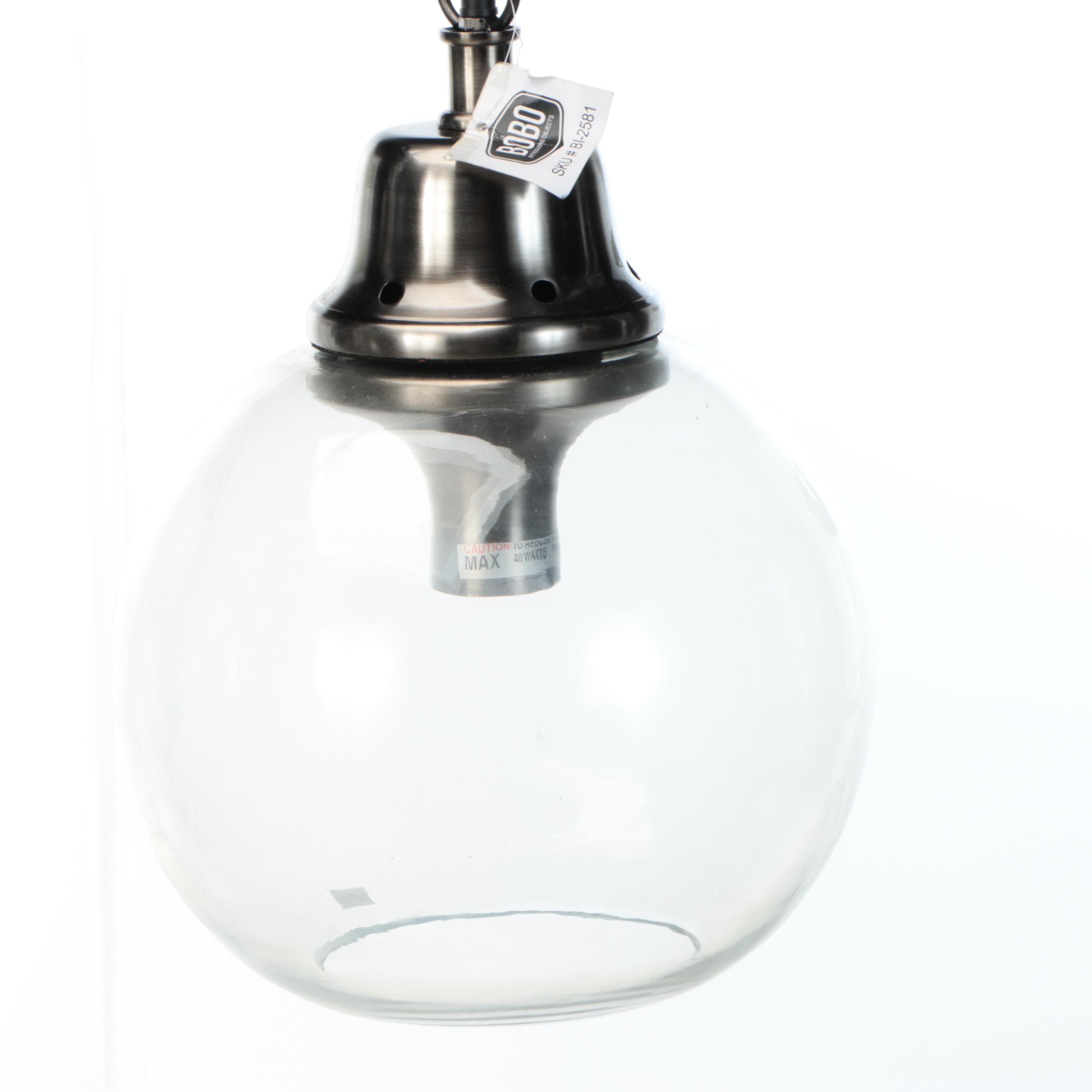 Bobo Sphere Glass and Metal Pendants