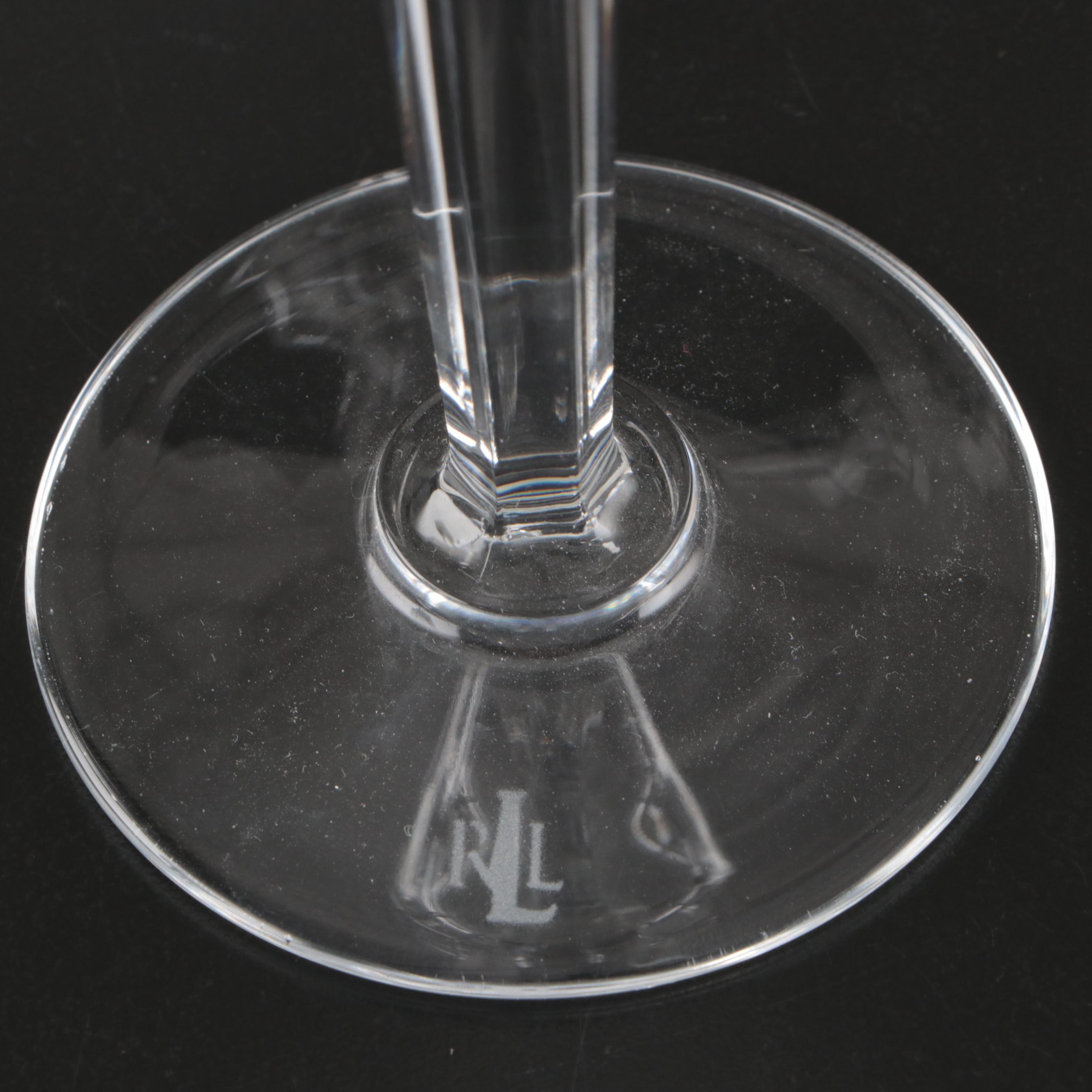 Ralph Lauren "Monaco" Crystal Water Goblets
