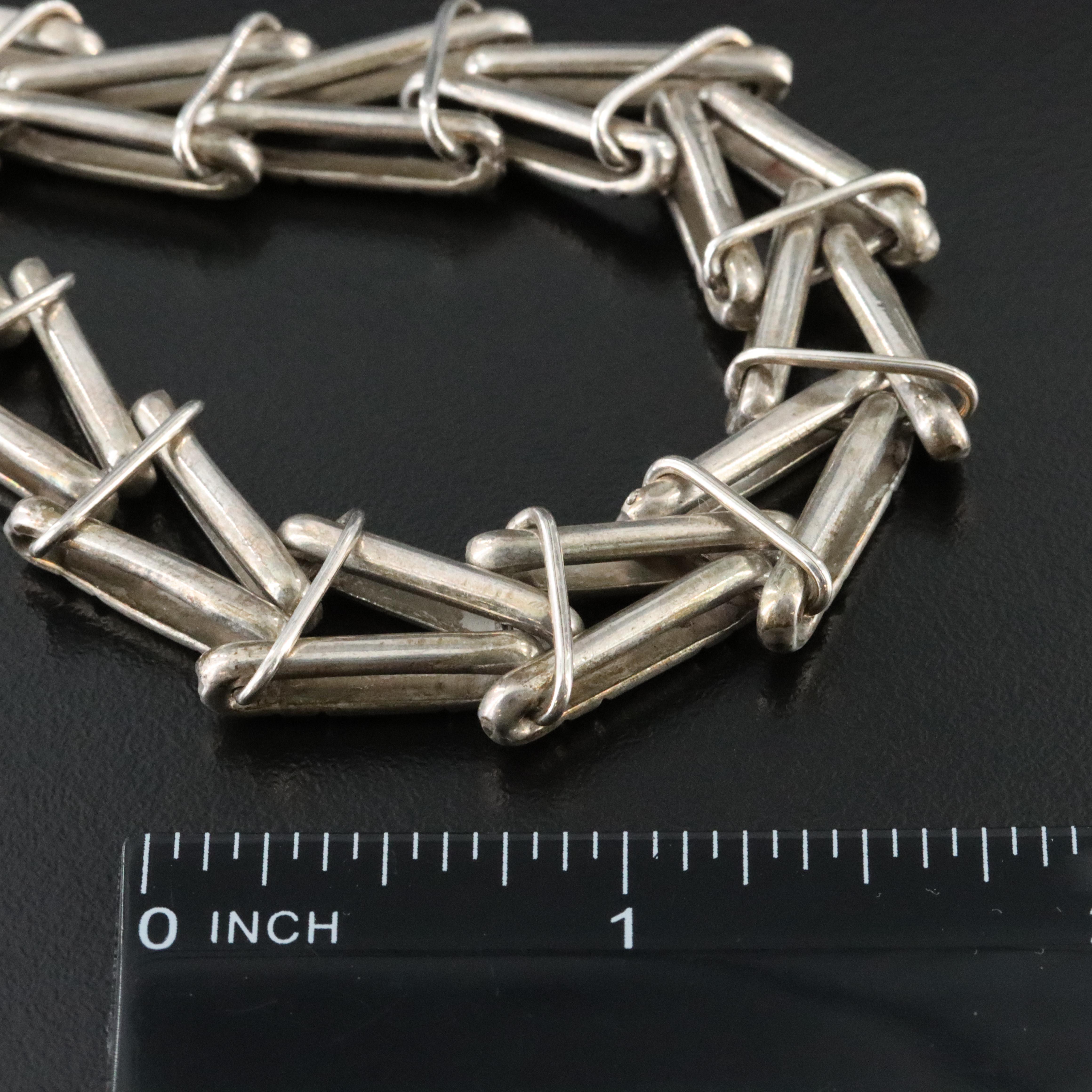 Vintage Taxco Sterling Custom Link Necklace