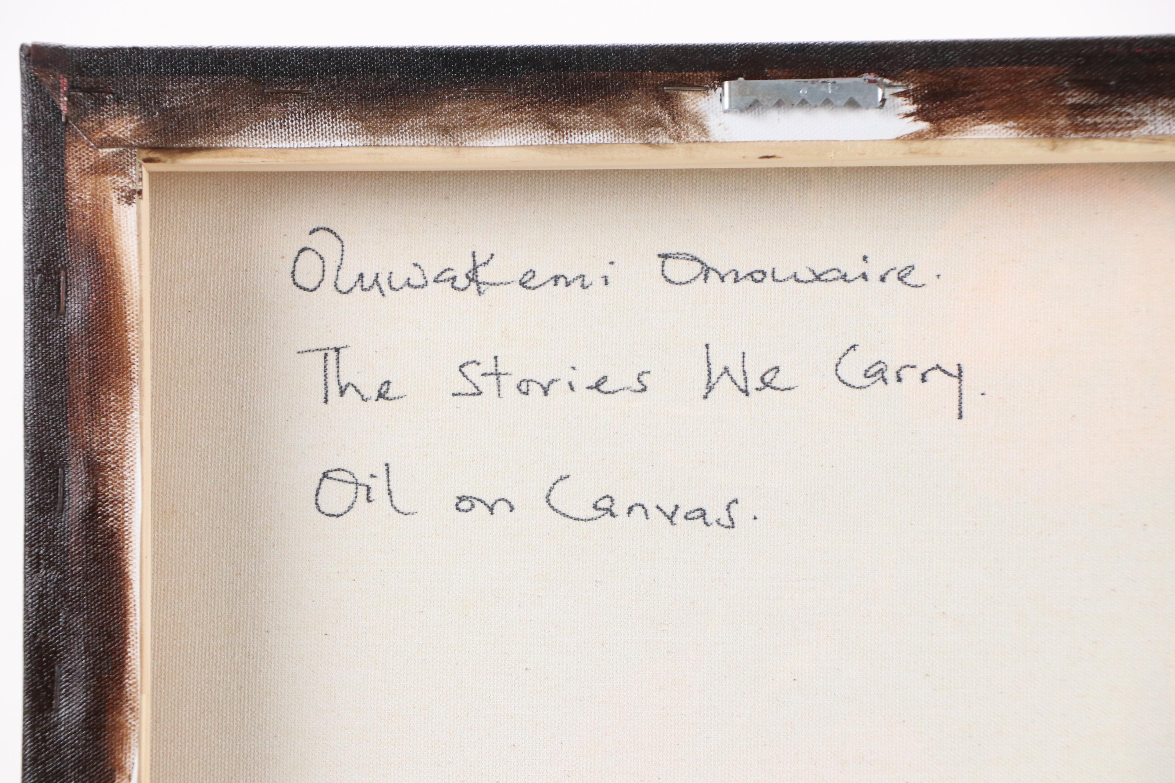 Oluwakemi Omowaire Oil Portrait Painting "The Stories We Carry," 21st Century