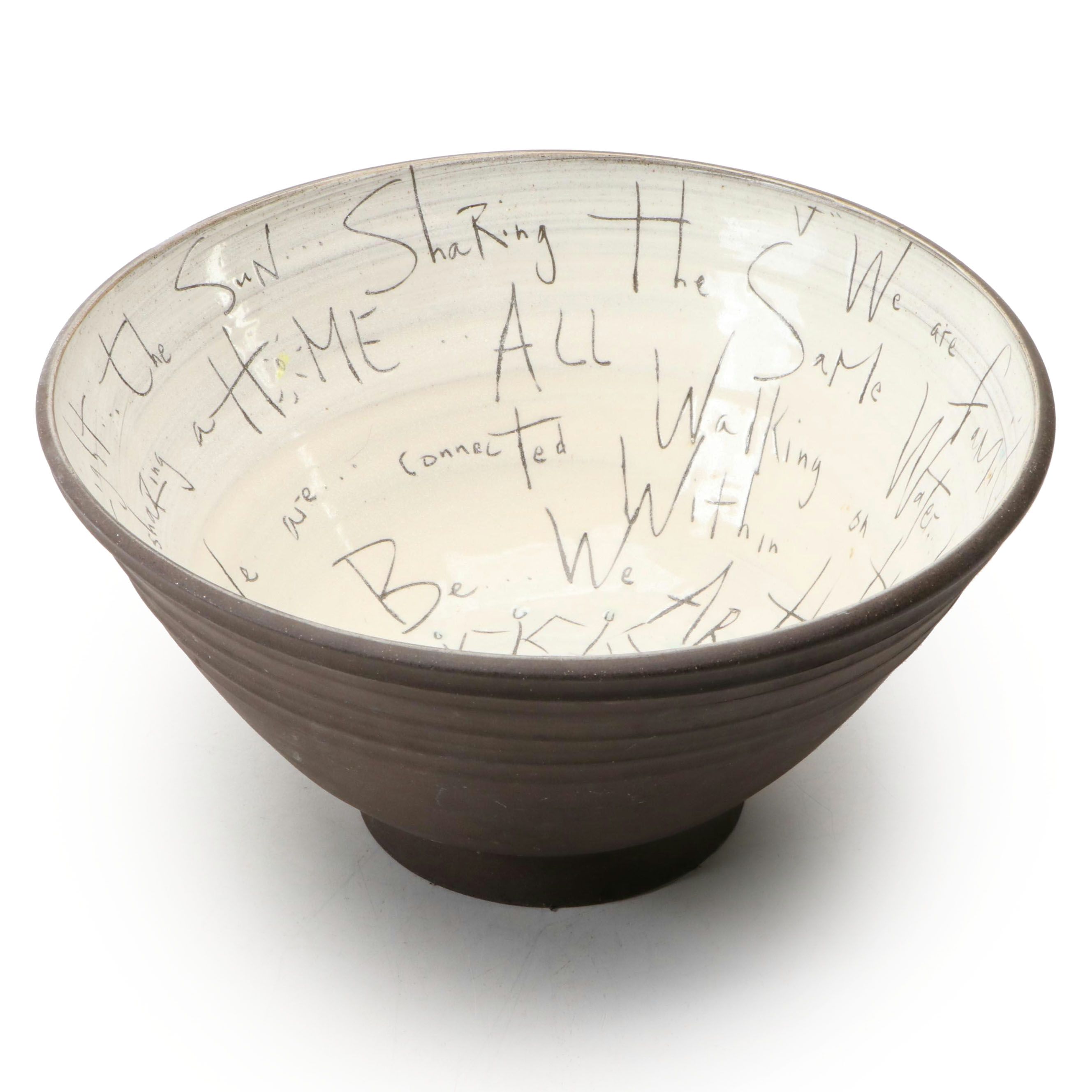 Blessed Be We Wheel Thrown Pottery Bowl