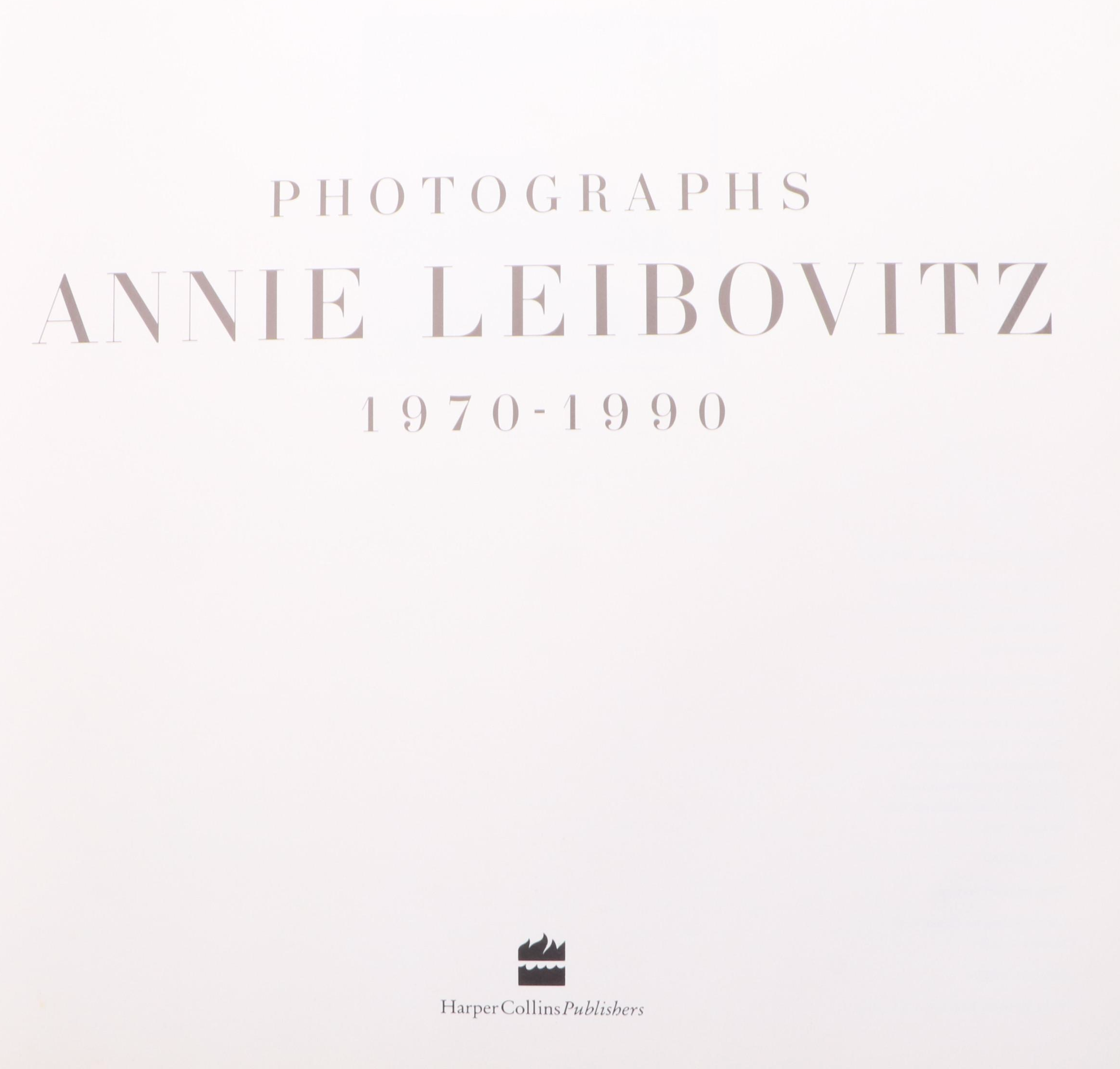 First Printing "Photographs, 1970–1990" by Annie Leibovitz, 1991