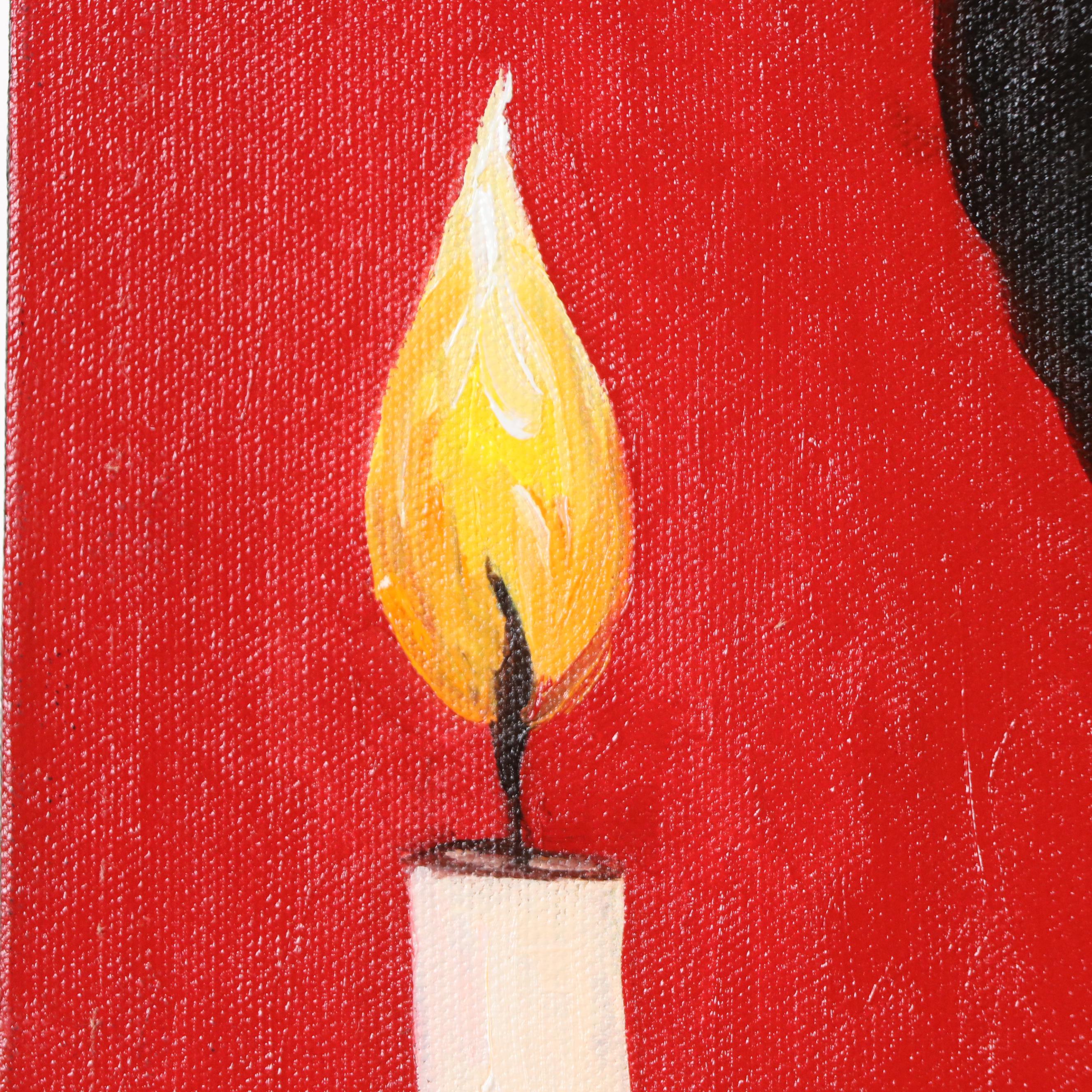 Oluwakemi Omowaire Oil Portrait "May Hope Never fade, Never Die.", 21st Century