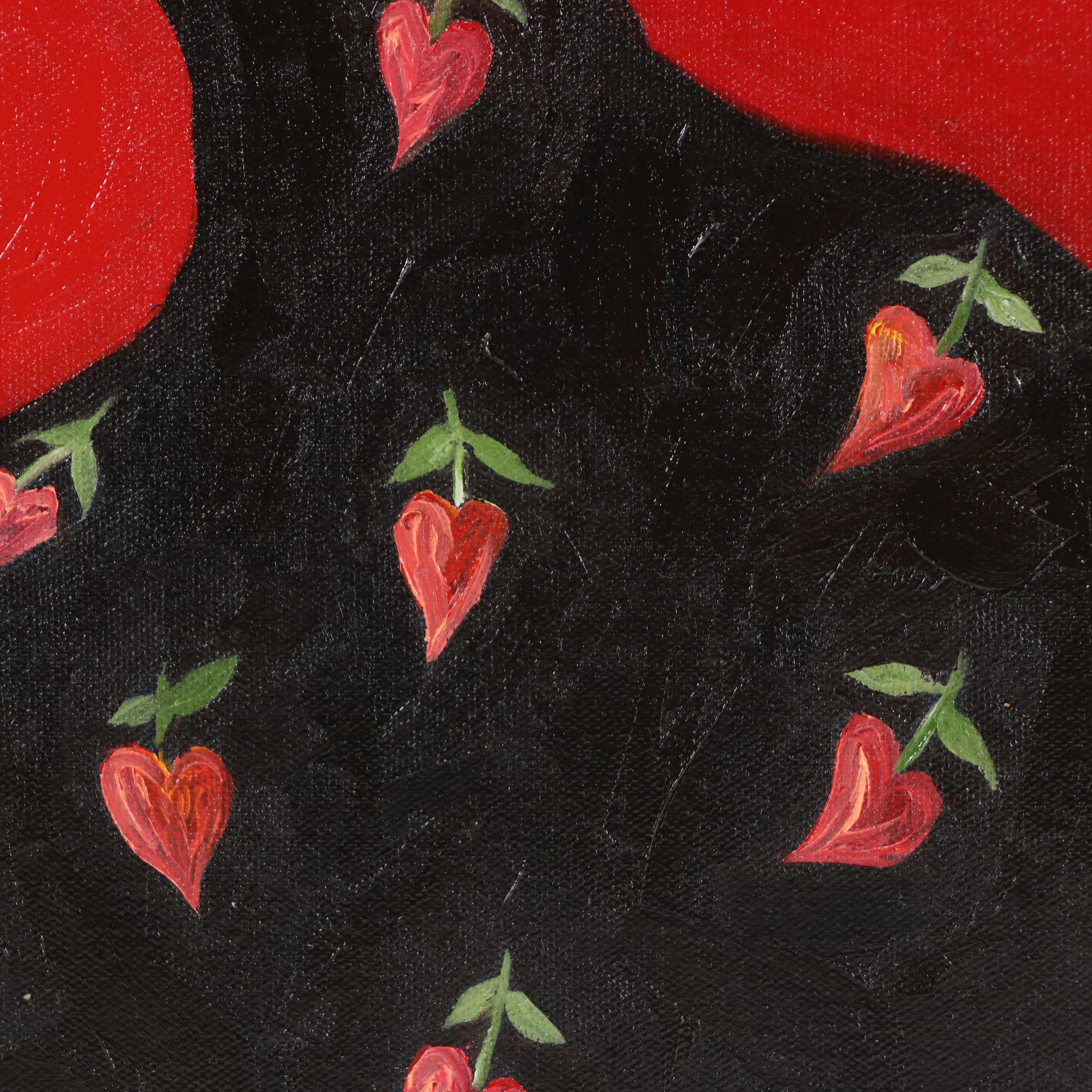 Oluwakemi Omowaire Oil Portrait "May Hope Never fade, Never Die.", 21st Century