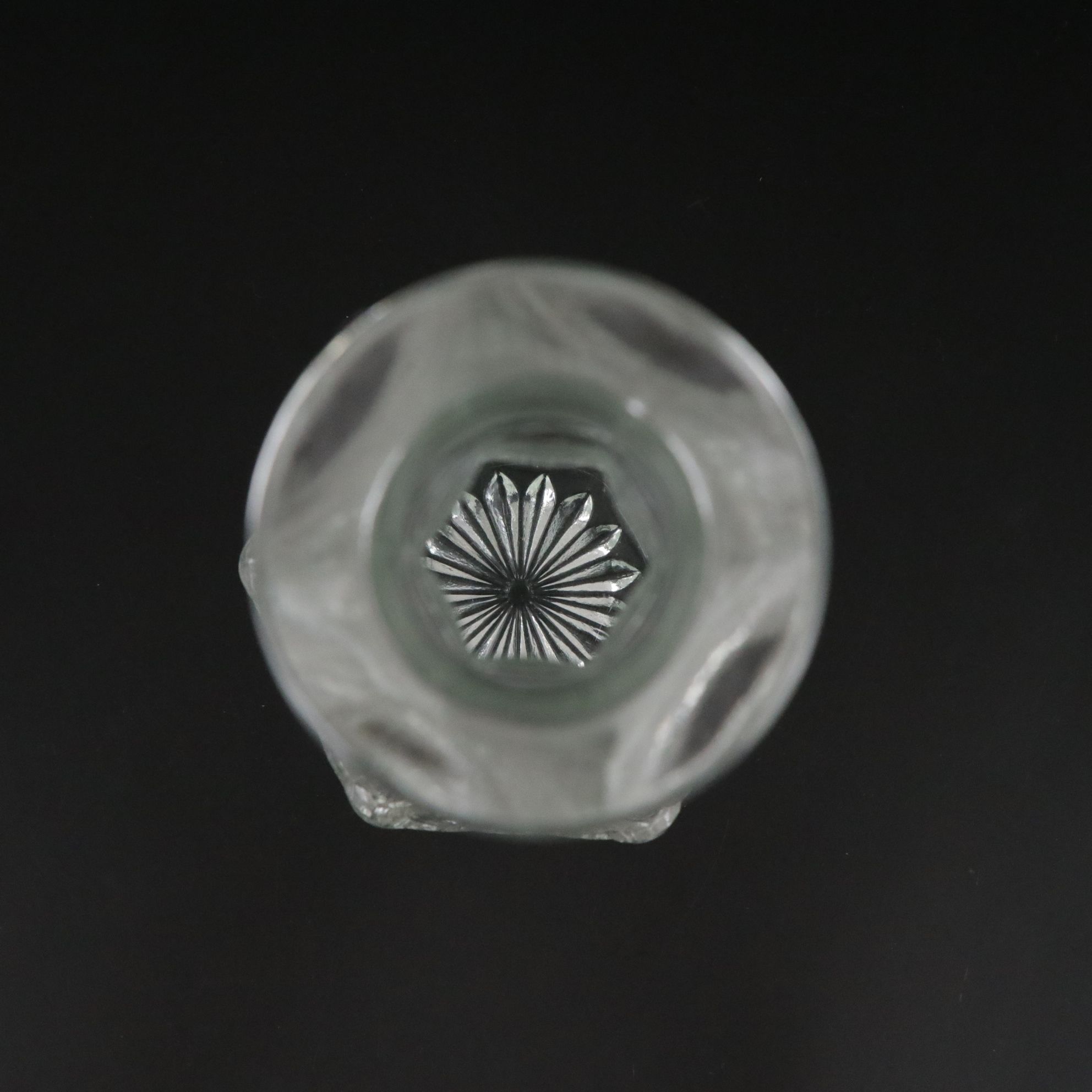 Anchor Hocking "Wexford" Pressed Glass Decanter and Cordial Glasses