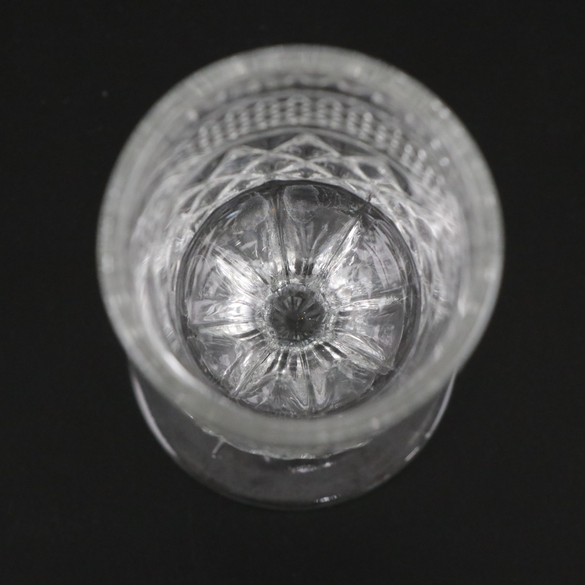 Anchor Hocking "Wexford" Pressed Glass Decanter and Cordial Glasses