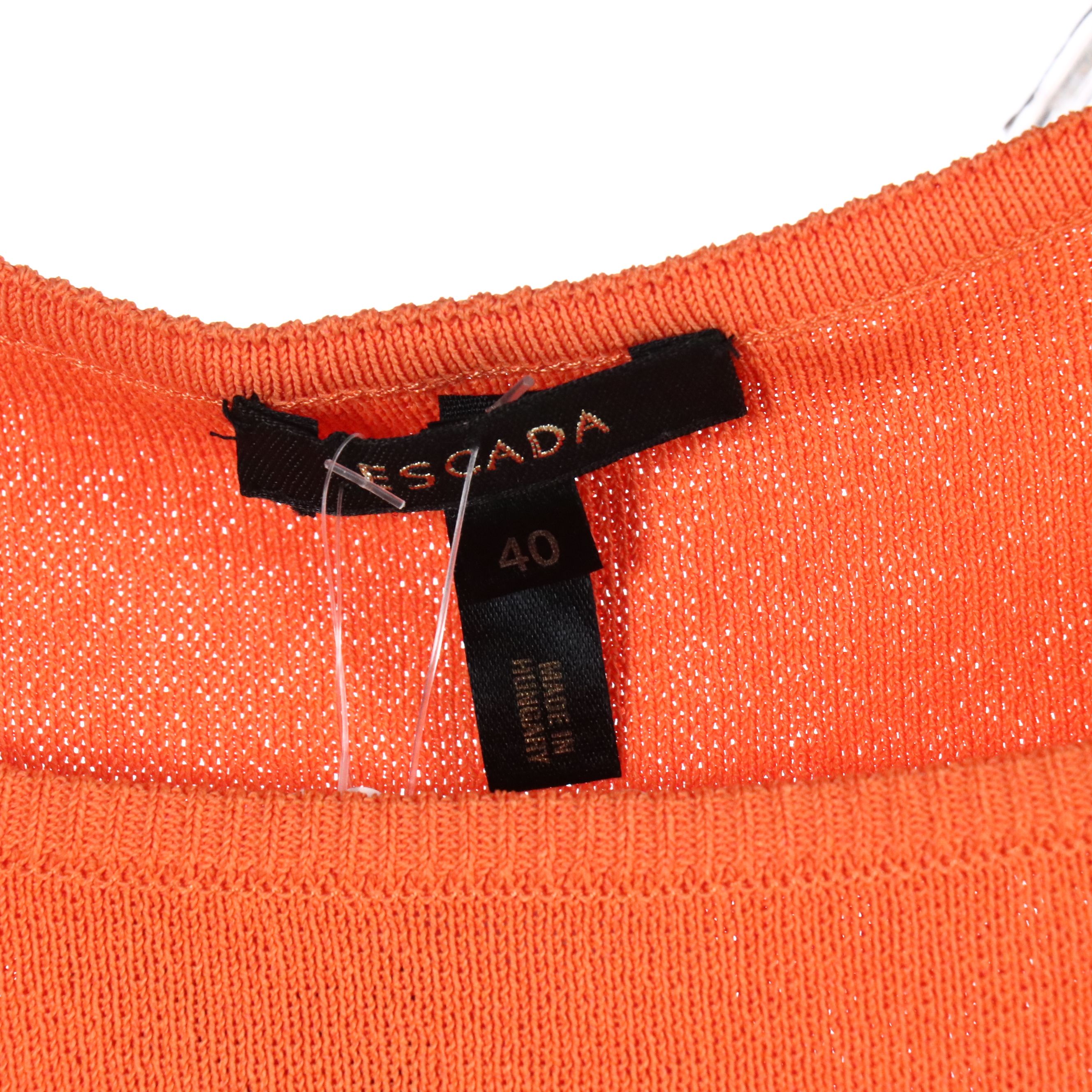 Escada Knit Pullover Short Sleeve Sweater, Jersey Shirt and Ribbed Top, W Tags