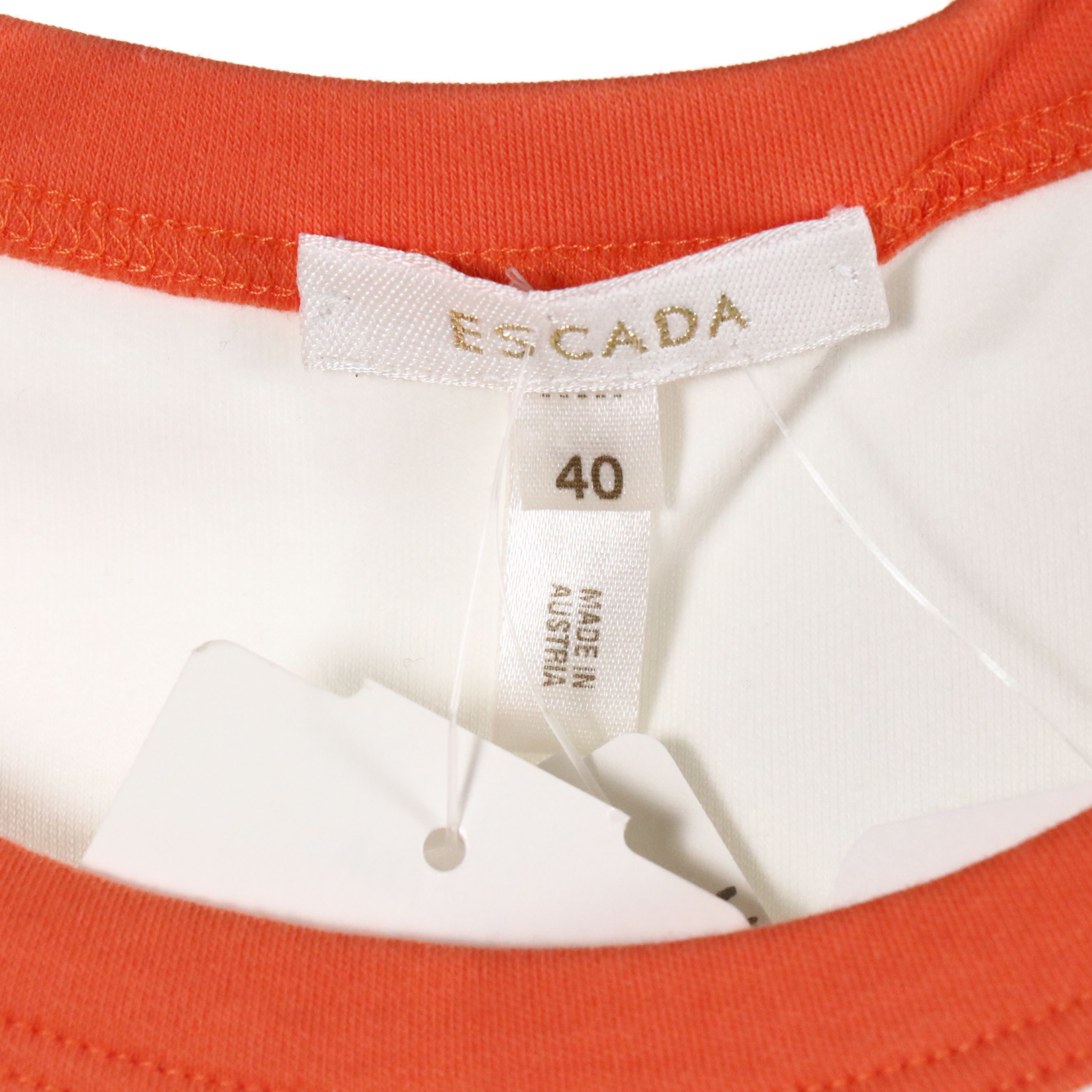 Escada Knit Pullover Short Sleeve Sweater, Jersey Shirt and Ribbed Top, W Tags