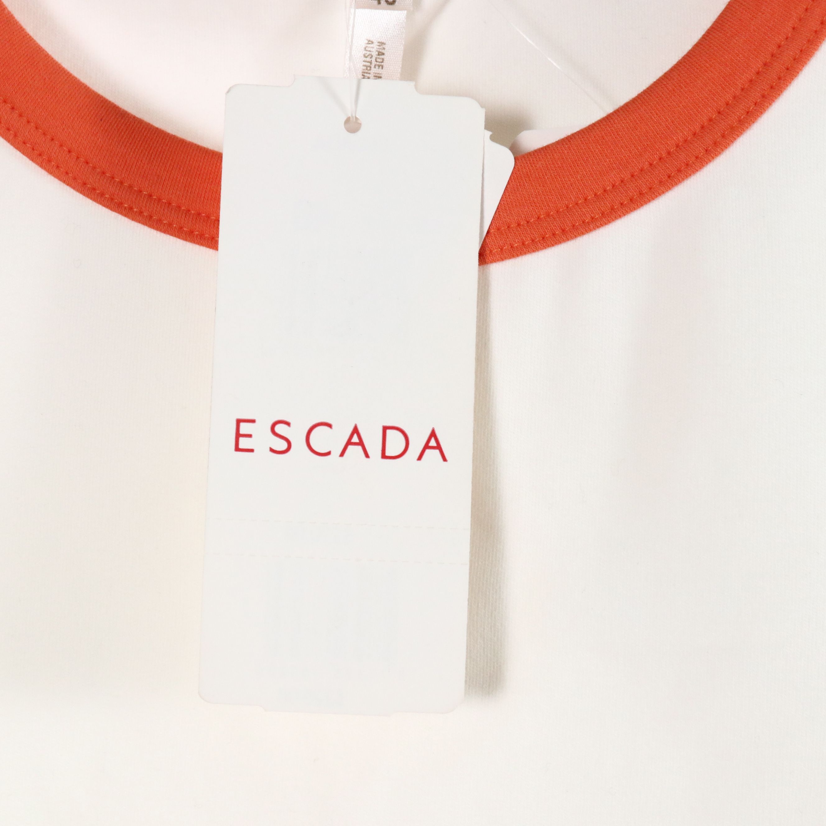 Escada Knit Pullover Short Sleeve Sweater, Jersey Shirt and Ribbed Top, W Tags