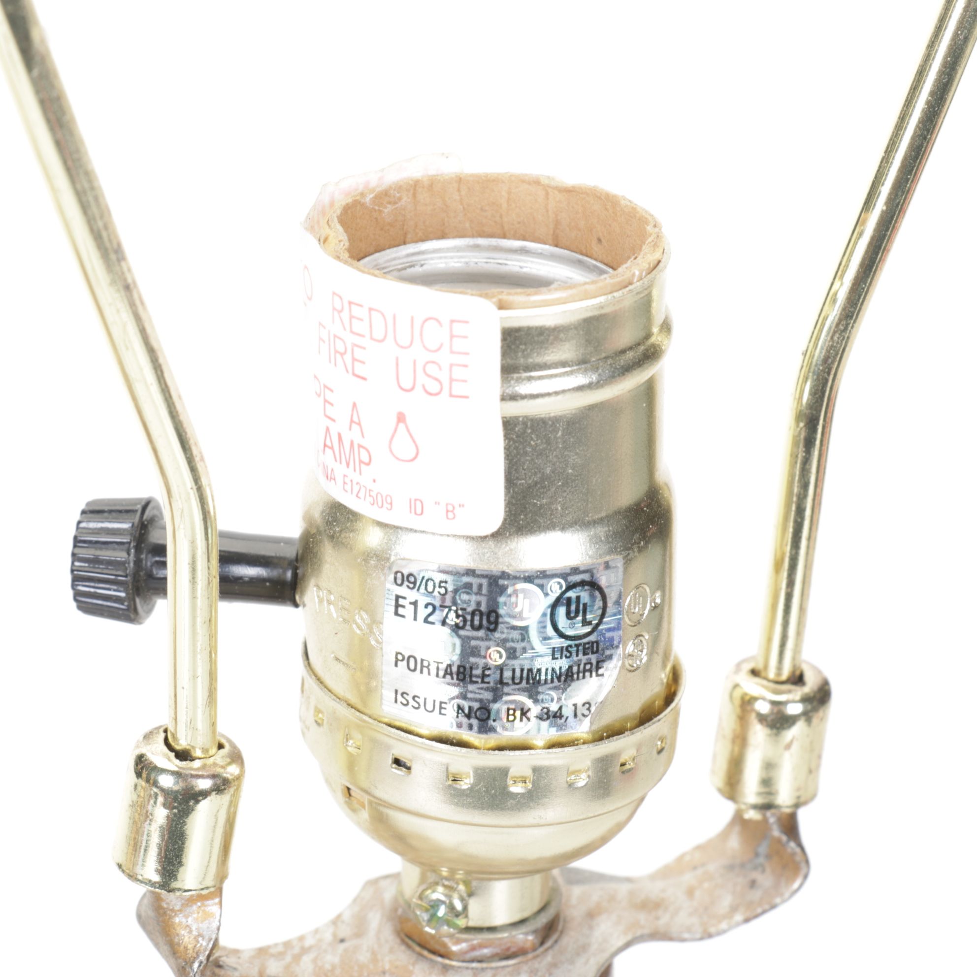 Pair of Baroque-esque Pink and Pearlescent Boudoir Lamps, Silk Shades