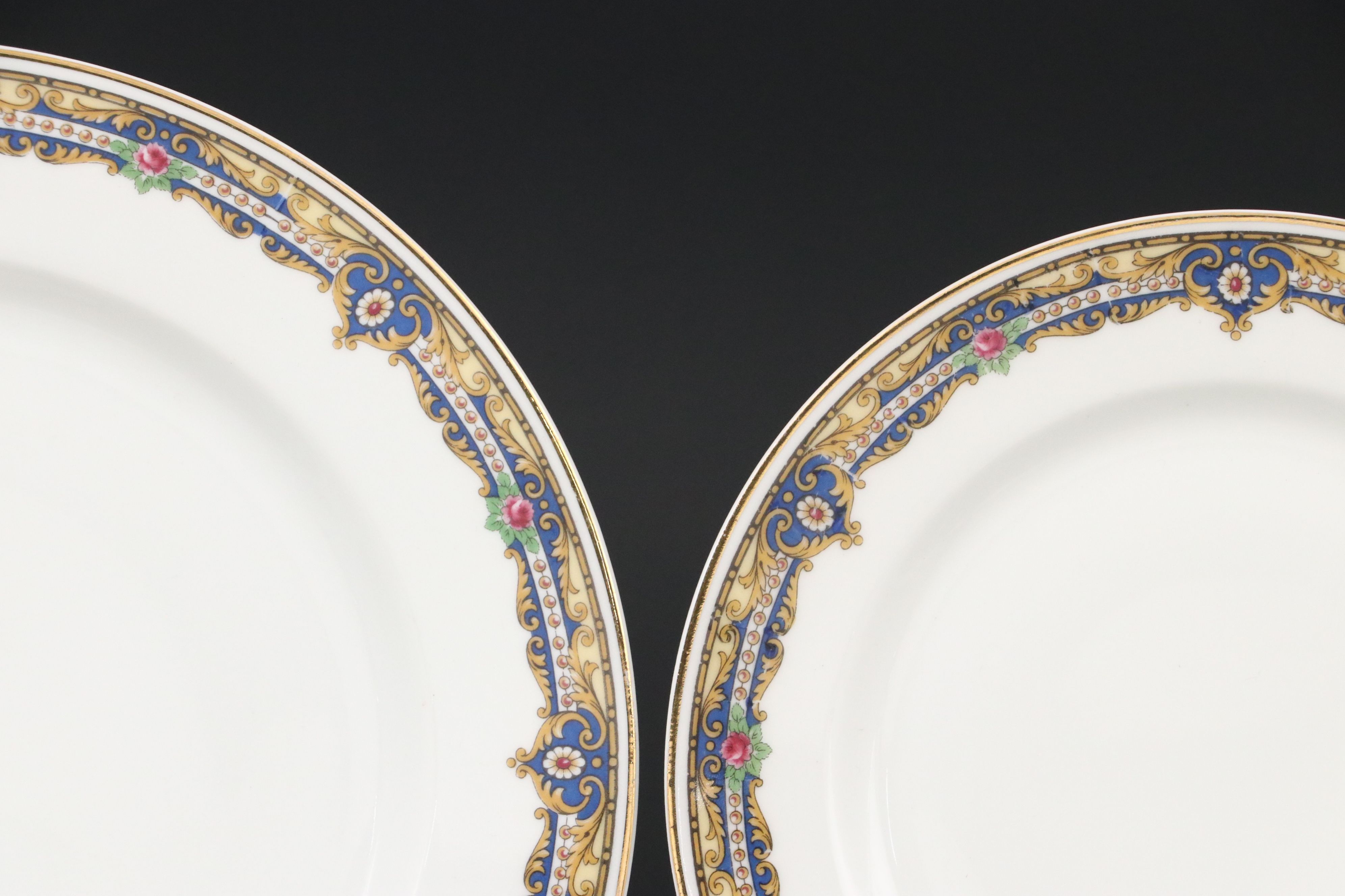 French Tressemanes & Vogt Gilt Porcelain Dinnerware