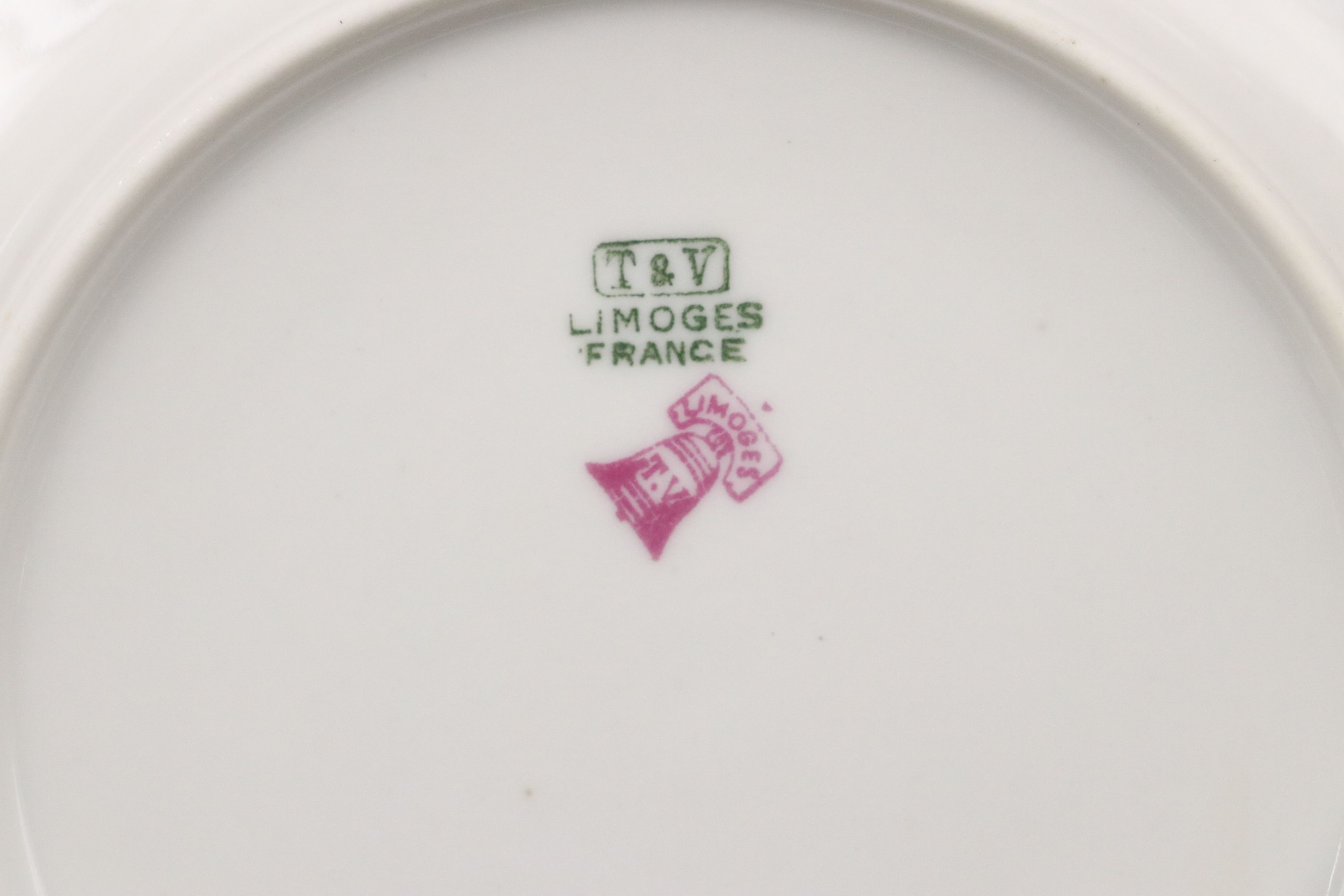 French Tressemanes & Vogt Gilt Porcelain Dinnerware